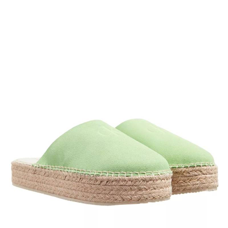 Calvin Klein Espadrilles - Flatform Rope Mule Su Con - Gr. 37 (EU) - in Grün - für Damen von Calvin Klein