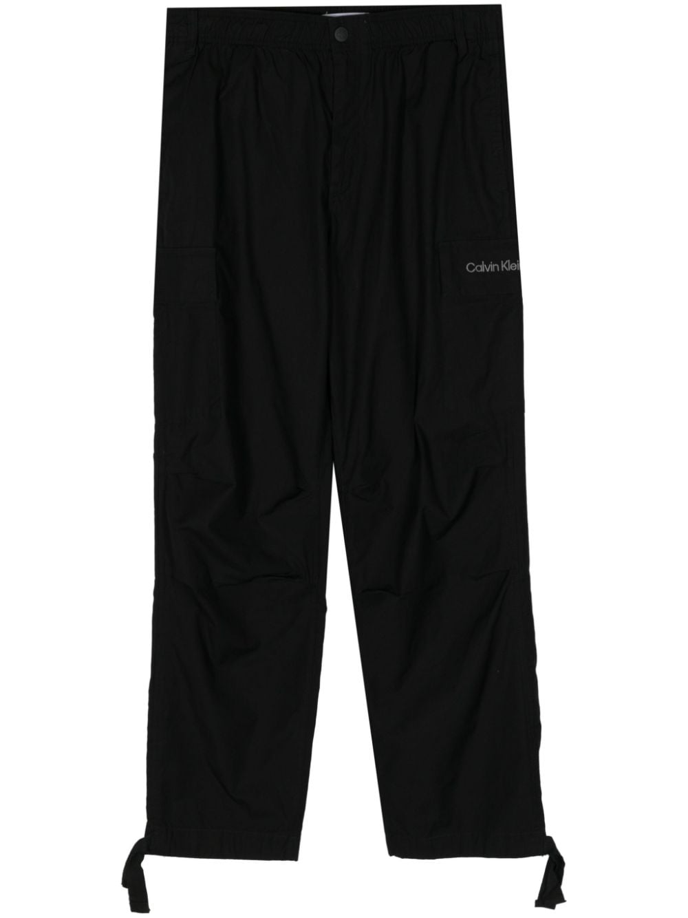 Calvin Klein Essential elasticated-waist cargo pants - Black von Calvin Klein