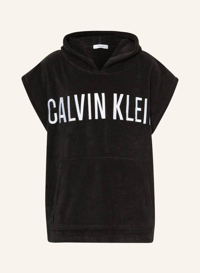 Calvin Klein Frottee-Hoodie schwarz von Calvin Klein