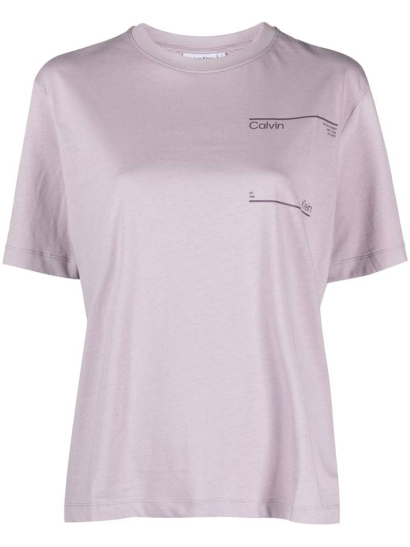 Calvin Klein Future Archive logo-print cotton T-shirt - Purple von Calvin Klein