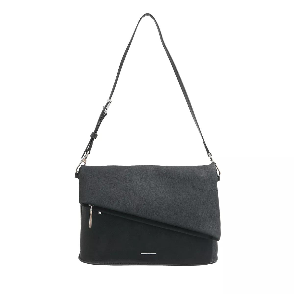 Calvin Klein Handtasche - Ck Fold Shoulder Bag - Gr. unisize - in Schwarz - für Damen von Calvin Klein