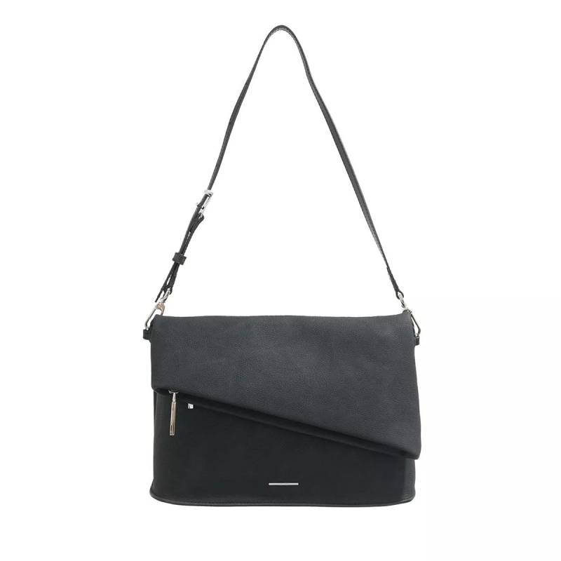 Calvin Klein Handtasche - Ck Fold Shoulder Bag - Gr. unisize - in Schwarz - für Damen von Calvin Klein