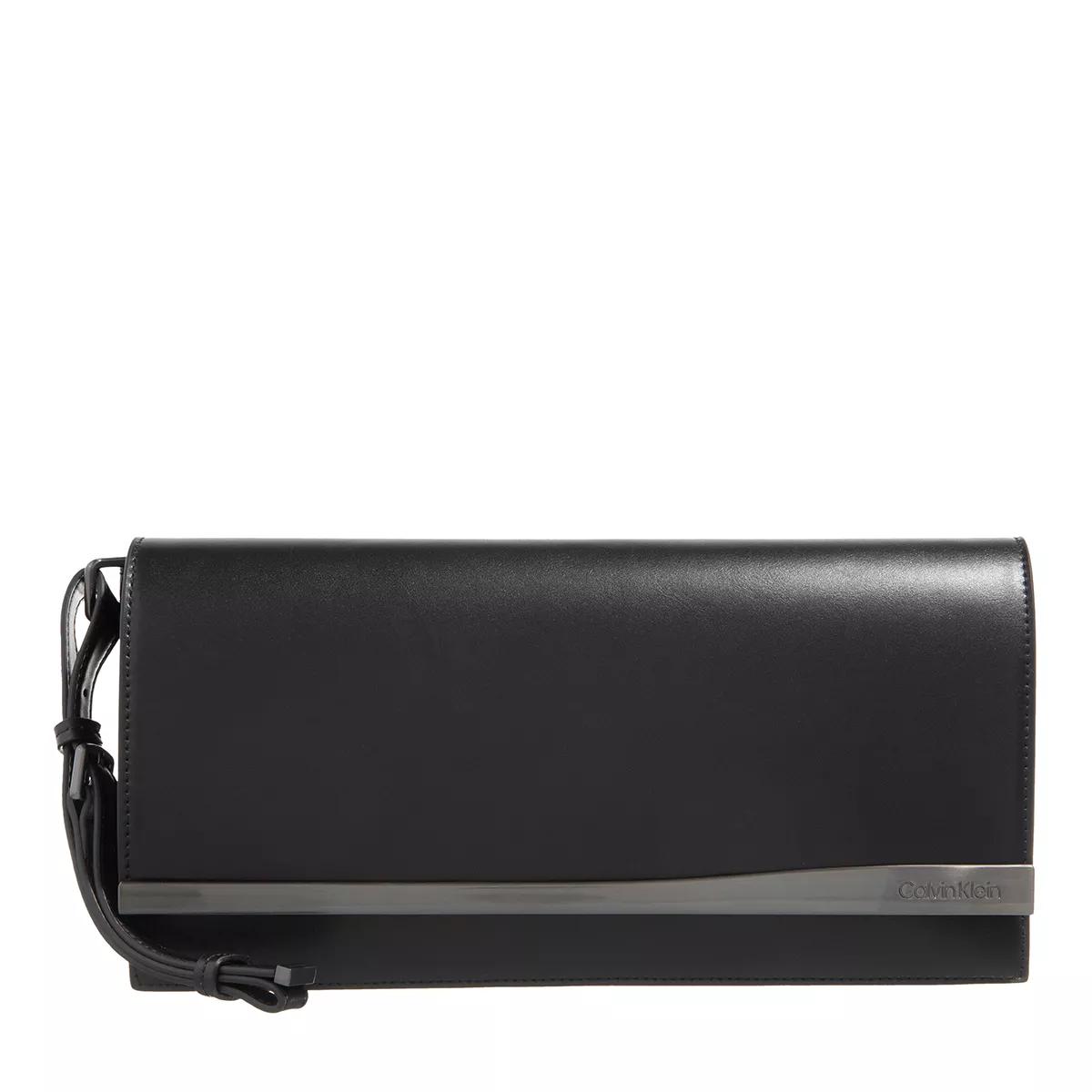 Calvin Klein Handtasche - Metal Edge Clutch - Gr. unisize - in Schwarz - für Damen von Calvin Klein