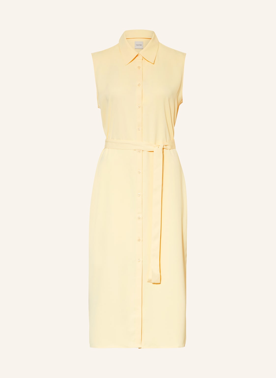 Calvin Klein Hemdblusenkleid gelb Calvin Klein Hemdblusenkleid gelb von Calvin Klein