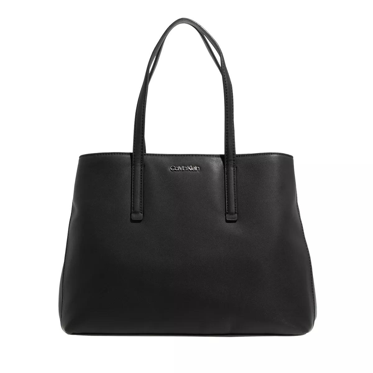 Calvin Klein Henkeltasche - Ck Must Tote Medium - Gr. unisize - in Schwarz - für Damen von Calvin Klein