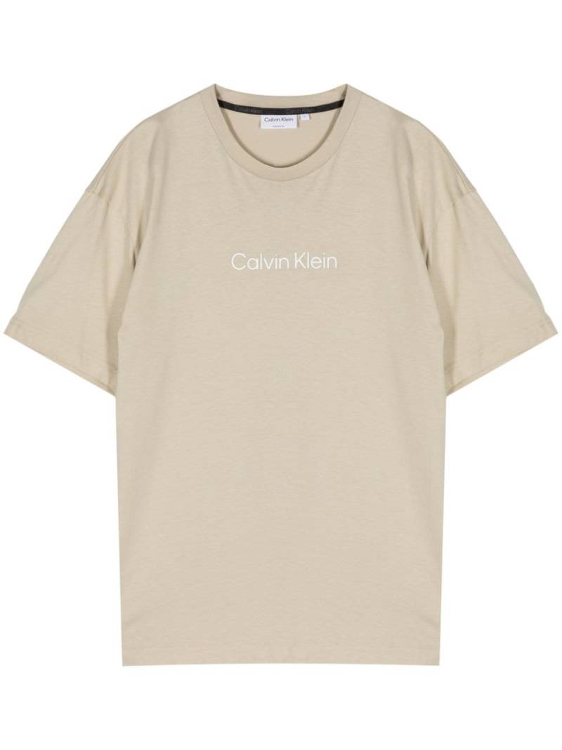 Calvin Klein Hero logo-print cotton T-shirt - Neutrals von Calvin Klein