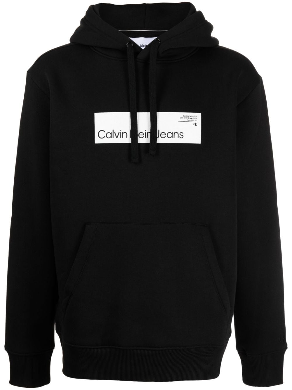 Calvin Klein Hyper Real logo-print hoodie - Black von Calvin Klein