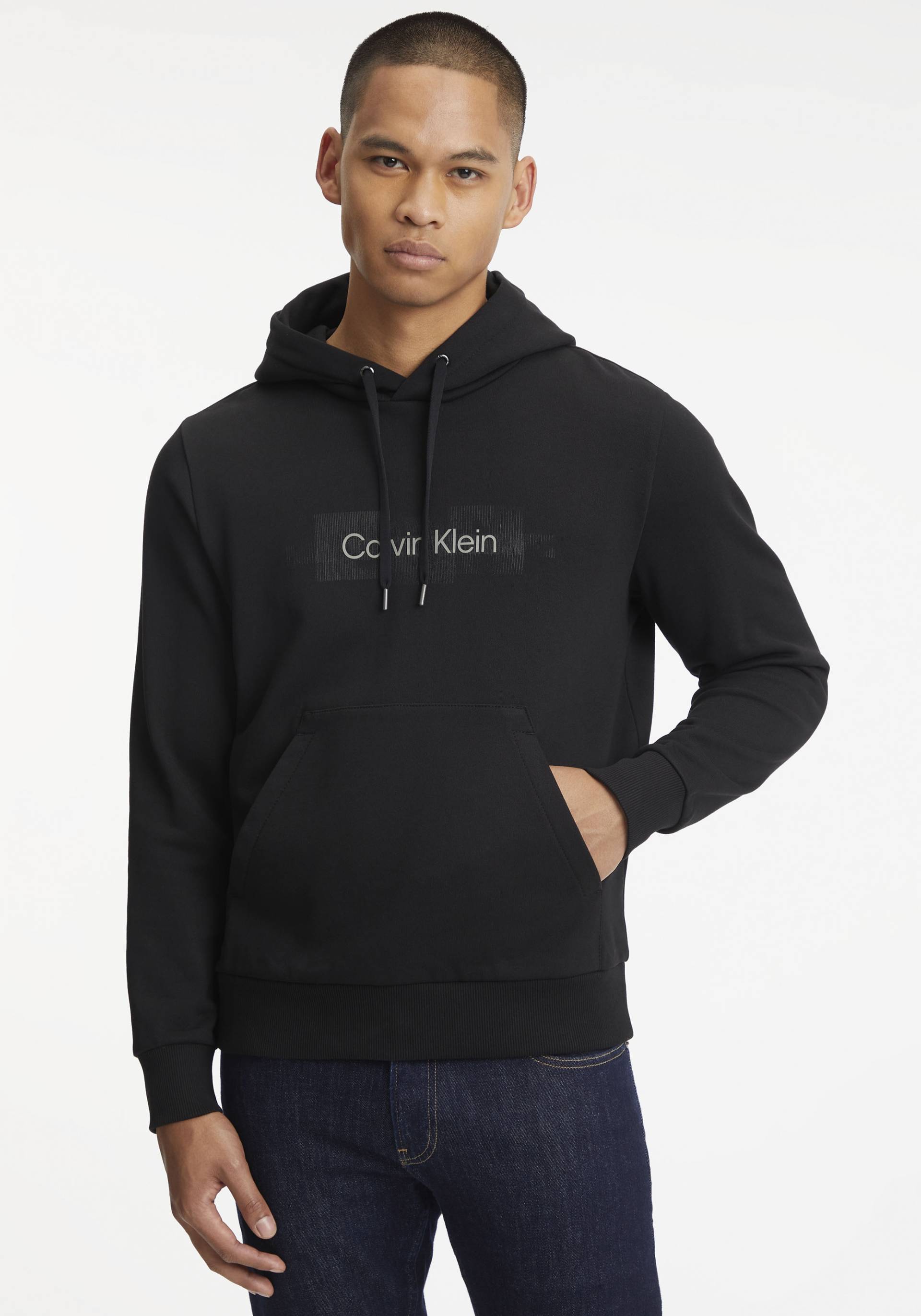Calvin Klein Kapuzensweatshirt »BOX STRIPED LOGO HOODIE« von Calvin Klein