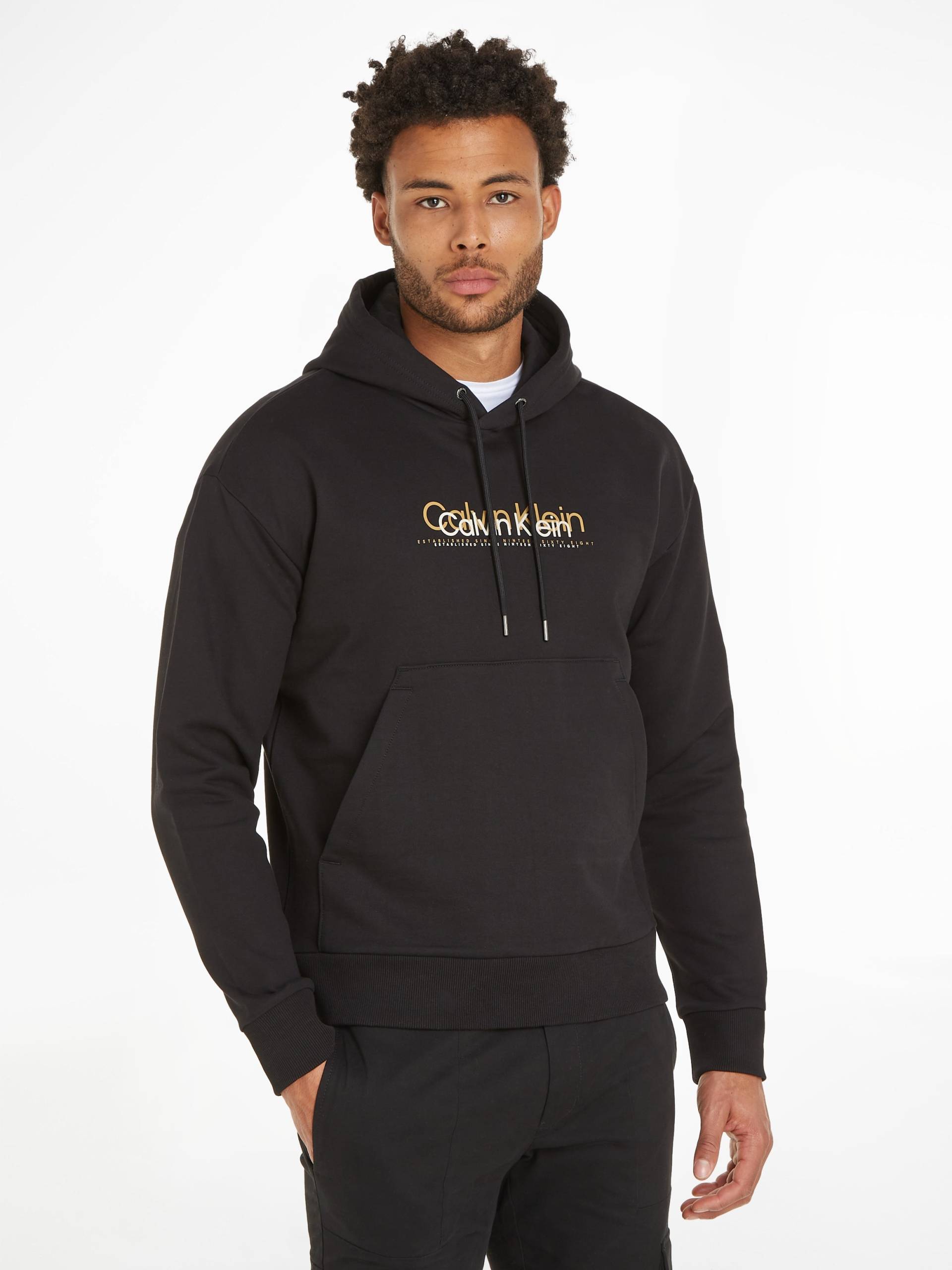 Calvin Klein Kapuzensweatshirt »DOUBLE FLOCK LOGO HOODIE« von Calvin Klein