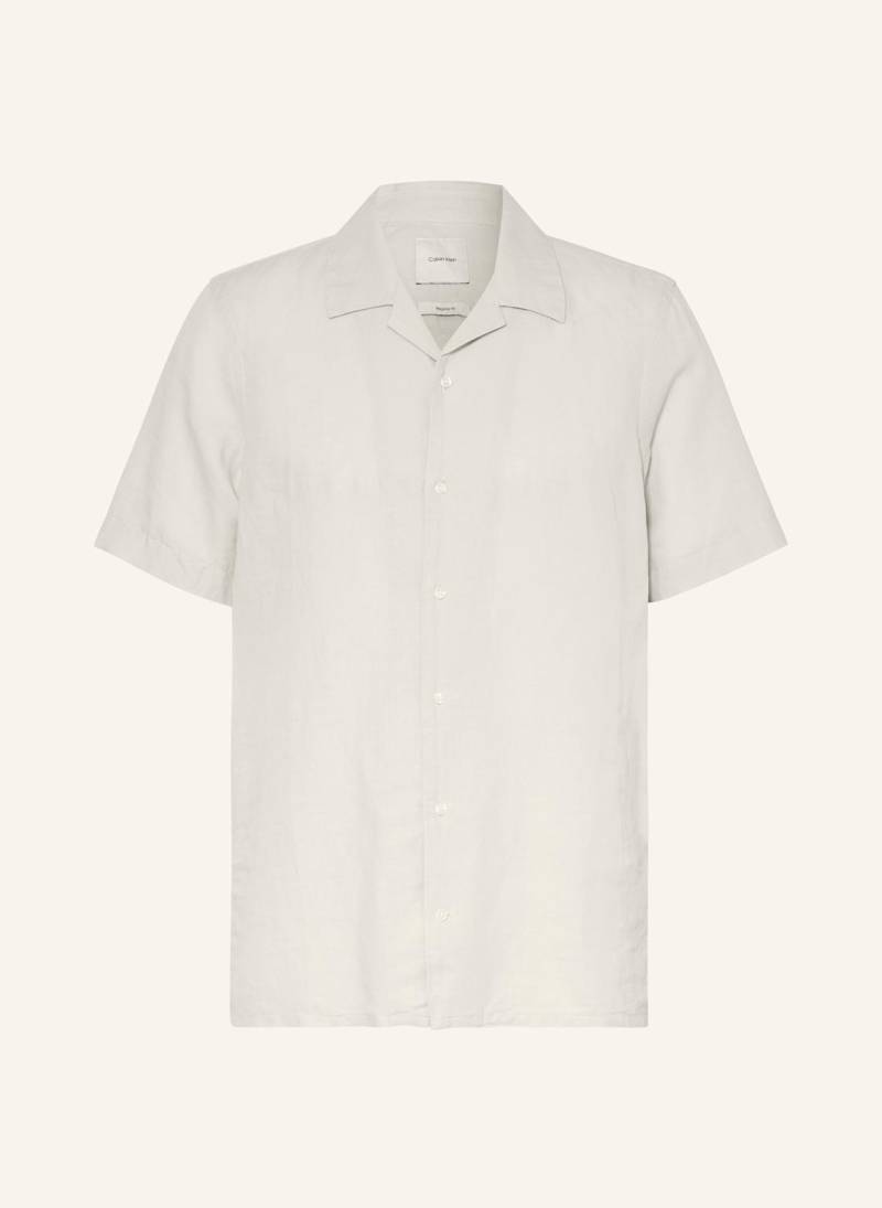 Calvin Klein Resorthemd Regular Fit Mit Leinen gruen von Calvin Klein