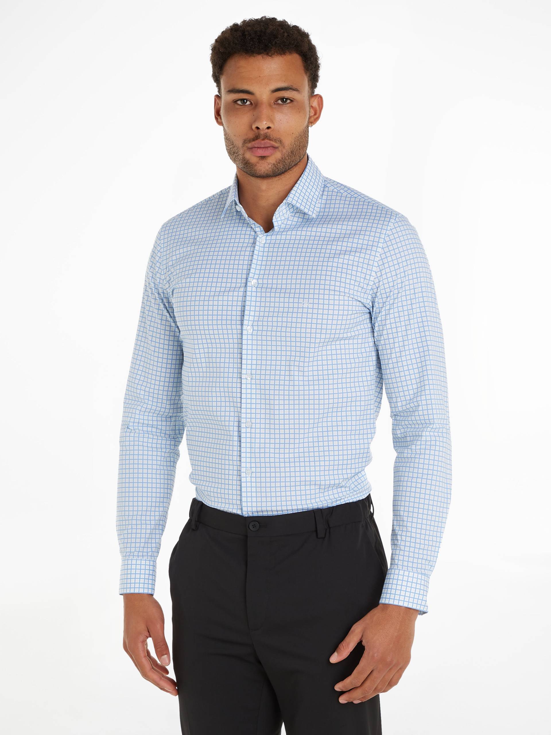 Calvin Klein Kurzarmhemd »POPLIN CHECK PRINT SLIM SHIRT« von Calvin Klein