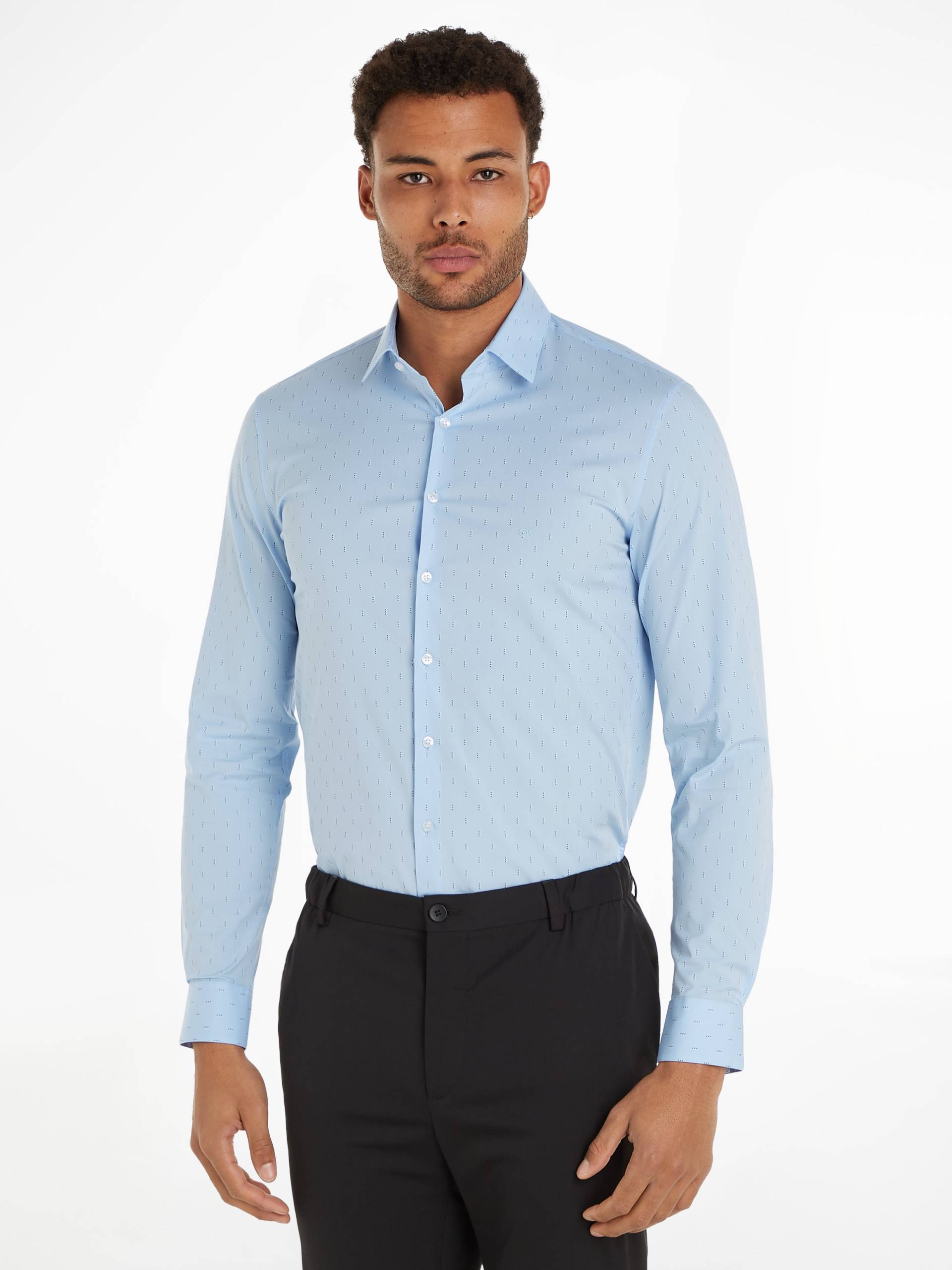 Calvin Klein Kurzarmhemd »POPLIN LEAF PRINT SLIM SHIRT« von Calvin Klein