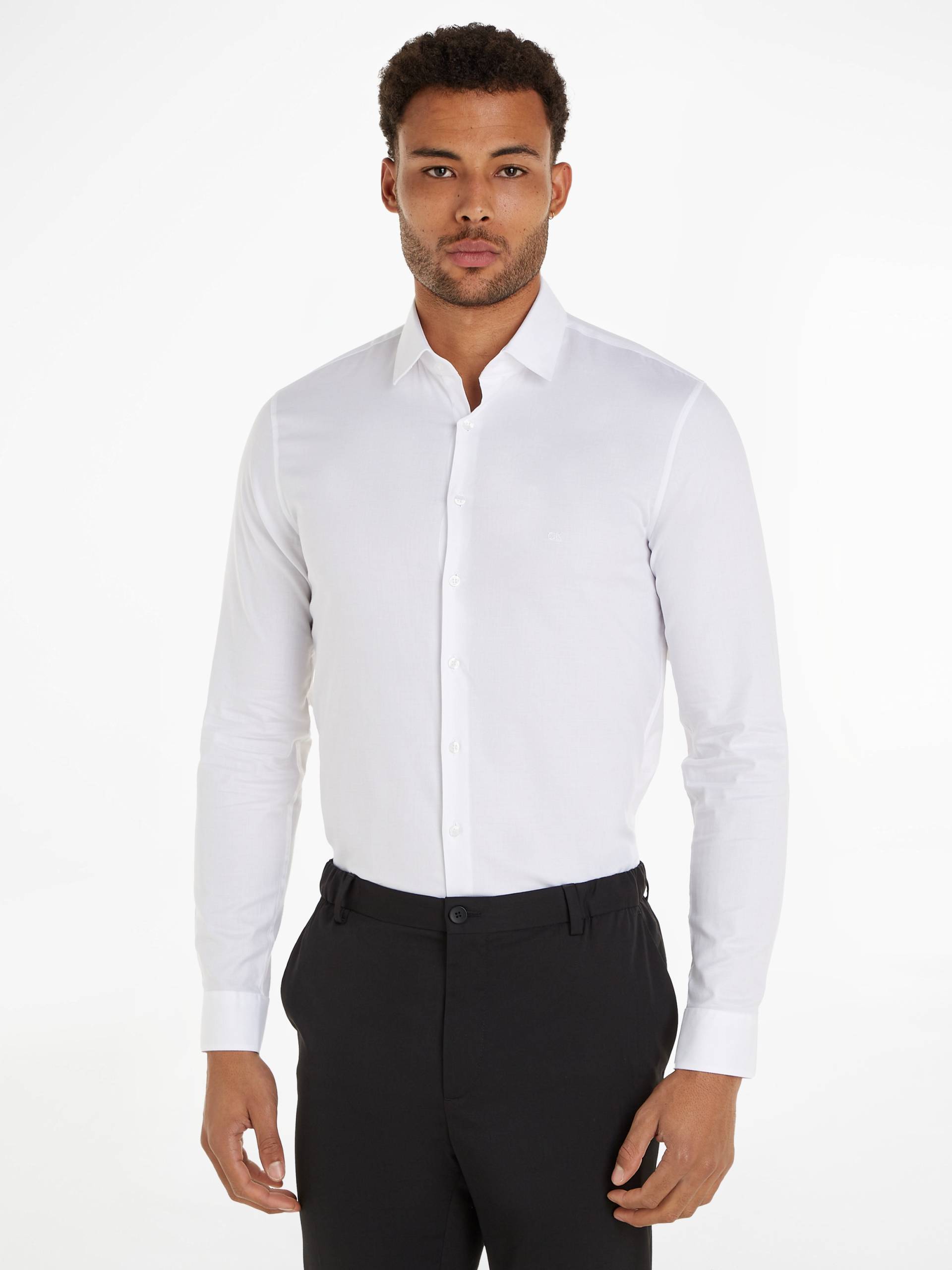 Calvin Klein Kurzarmhemd »TONAL STRUCTURE SLIM SHIRT« von Calvin Klein