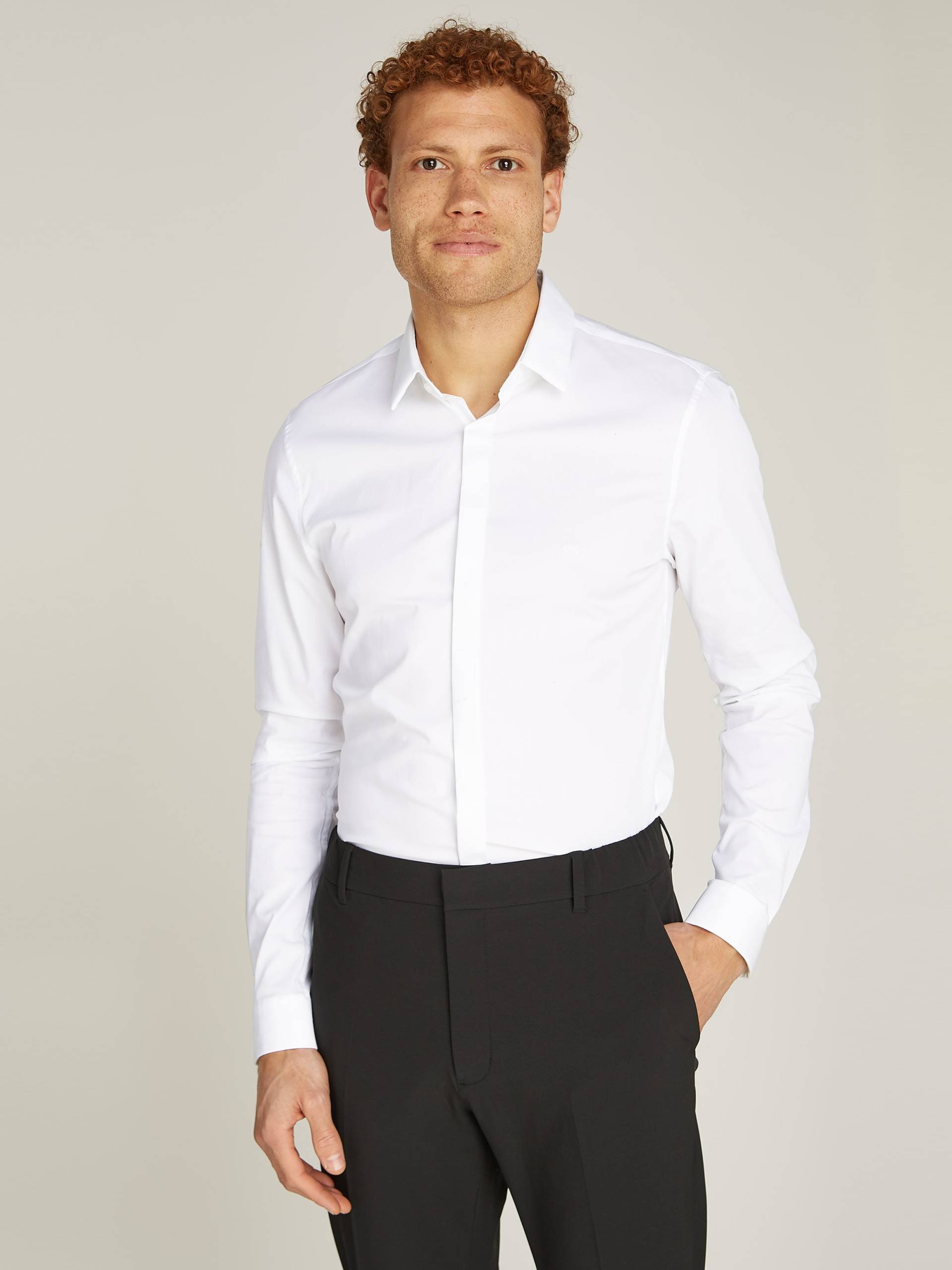 Calvin Klein Langarmhemd »POPLIN HP EXTRA SLIM SHIRT«, mit Logostickerei Calvin Klein Langarmhemd »POPLIN HP EXTRA SLIM SHIRT«, mit Logostickerei von Calvin Klein