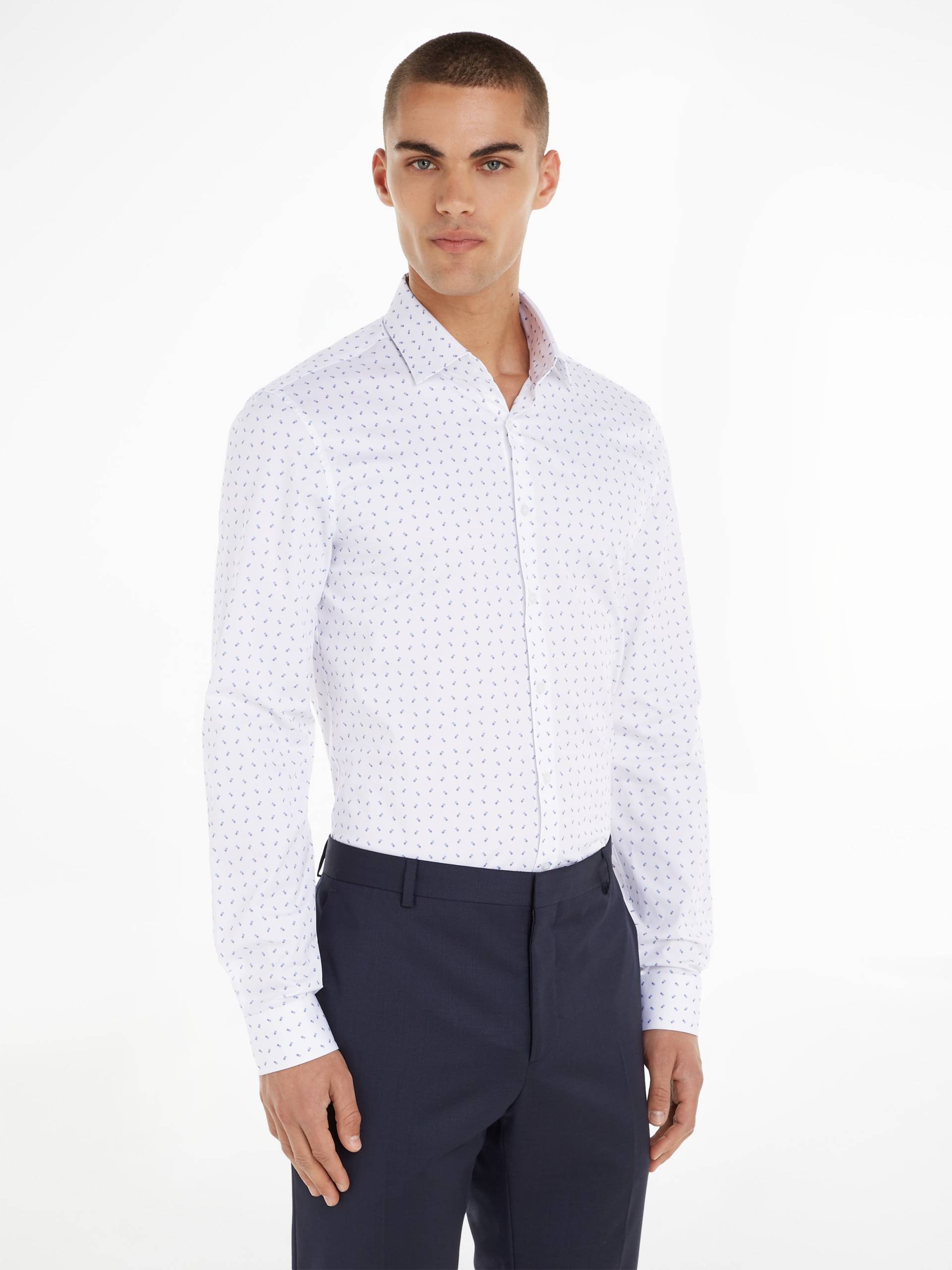 Calvin Klein Langarmhemd »TWILL 2 COLOR PRINT SHIRT«, mit Markenlabel Calvin Klein Langarmhemd »TWILL 2 COLOR PRINT SHIRT«, mit Markenlabel von Calvin Klein