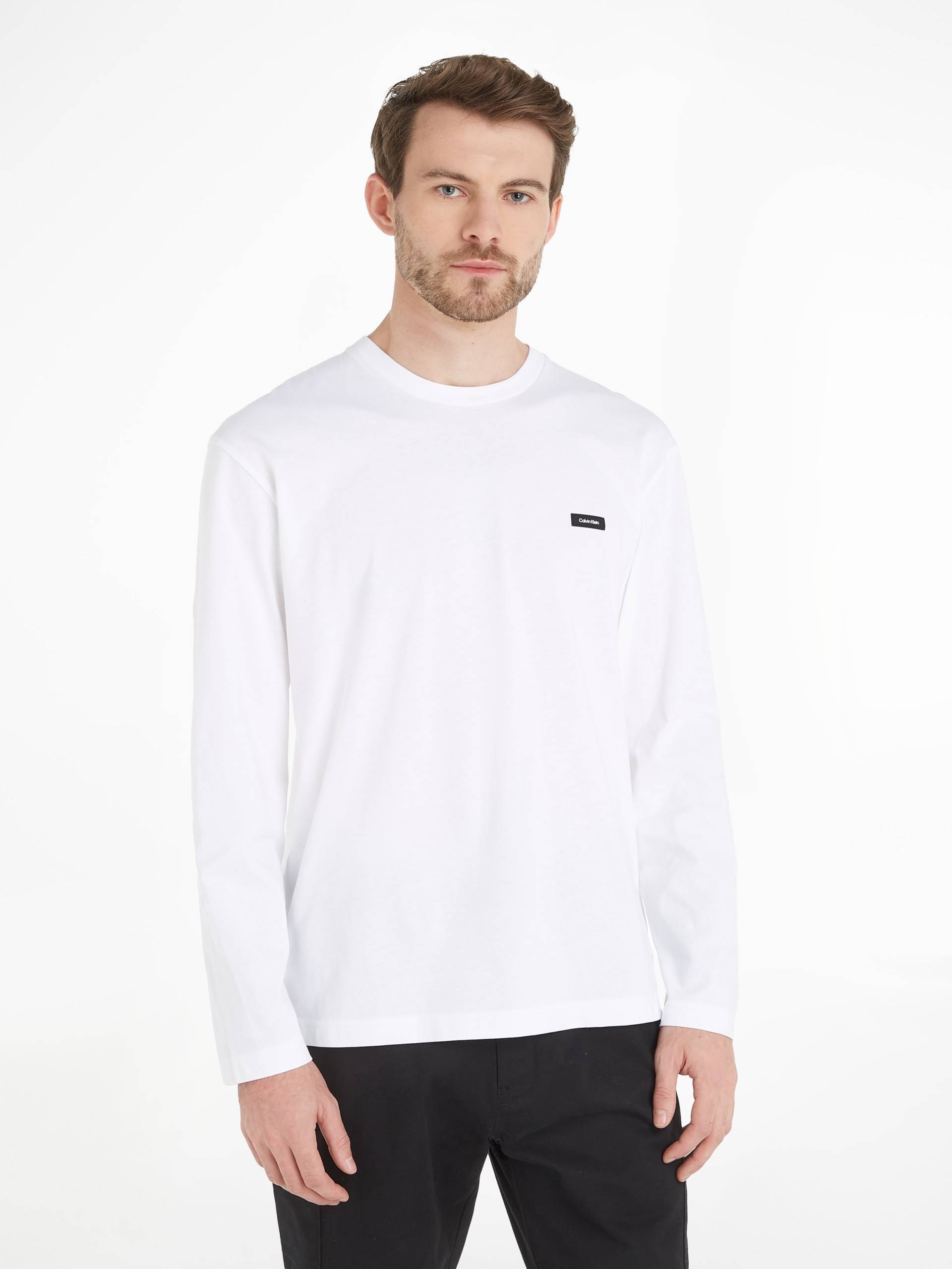 Calvin Klein Langarmshirt »COTTON COMFORT LS T-SHIRT«, mit Logopatch Calvin Klein Langarmshirt »COTTON COMFORT LS T-SHIRT«, mit Logopatch von Calvin Klein