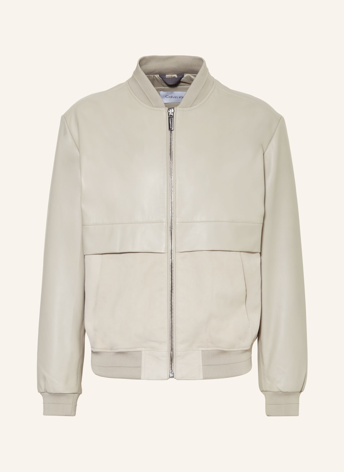 Calvin Klein Lederblouson Hero beige von Calvin Klein