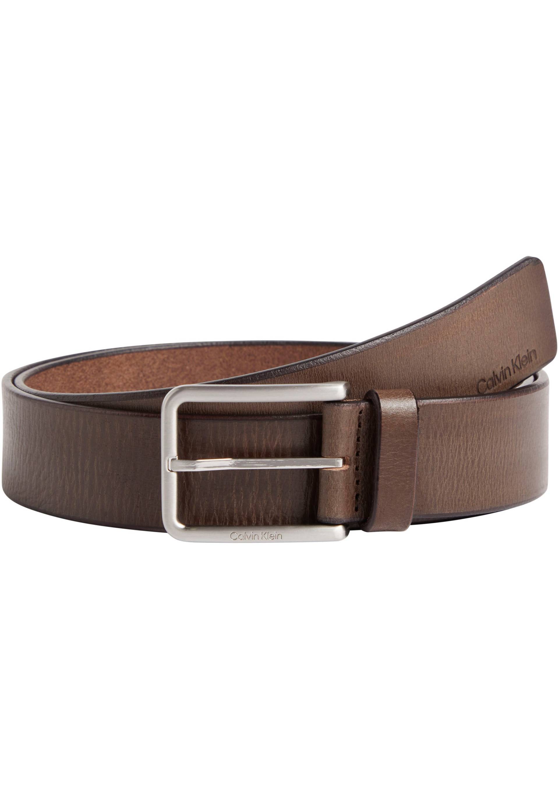 Calvin Klein Ledergürtel, aus geöltem Narbenleder Calvin Klein Ledergürtel, aus geöltem Narbenleder von Calvin Klein