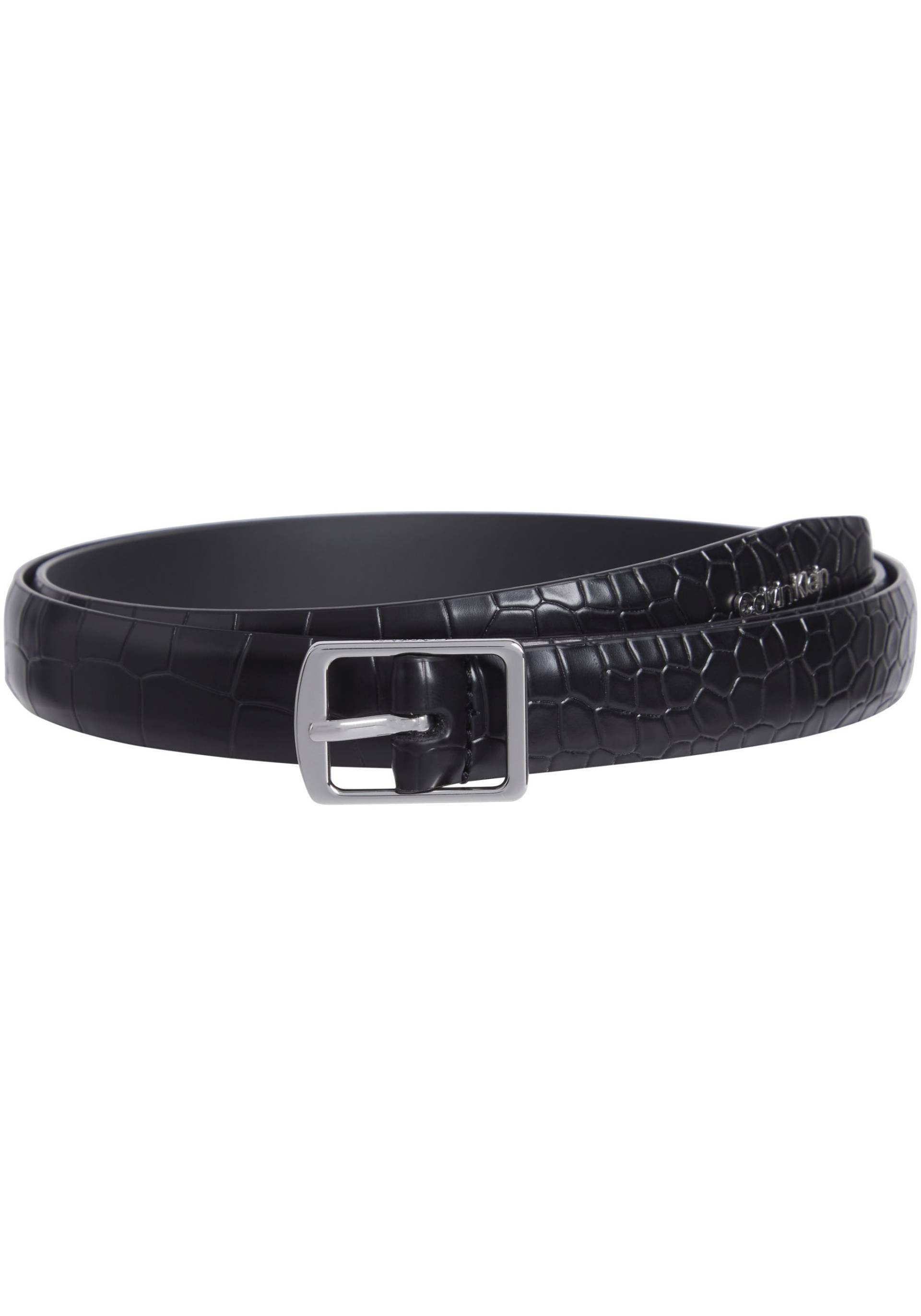 Calvin Klein Ledergürtel »SLIM SQR BUCKLE BELT 2.0_CROCO«, mit Logoschriftzug Calvin Klein Ledergürtel »SLIM SQR BUCKLE BELT 2.0_CROCO«, mit Logoschriftzug von Calvin Klein