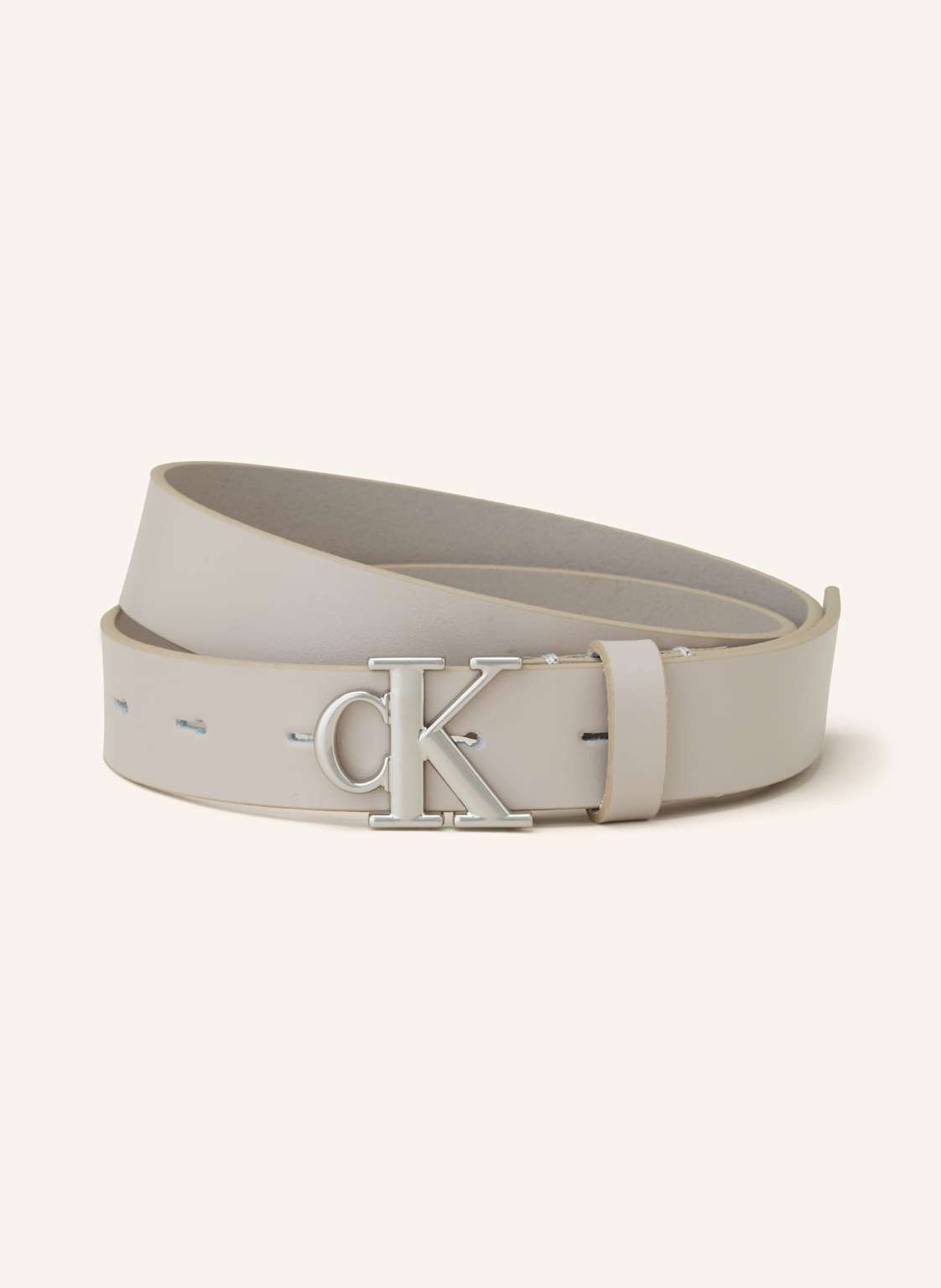 Calvin Klein Ledergürtel beige von Calvin Klein