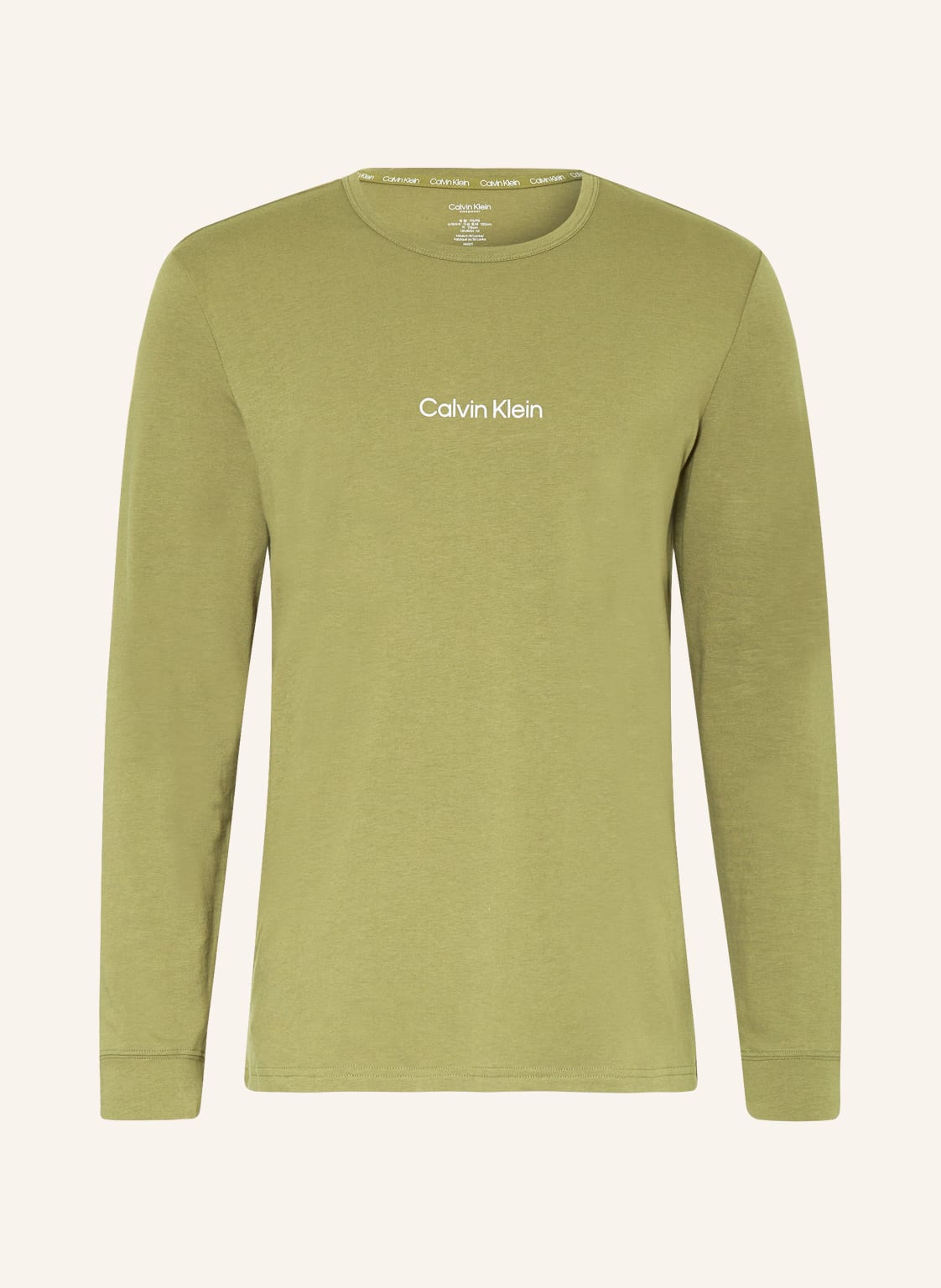 Calvin Klein Lounge-Shirt Modern Structure gruen von Calvin Klein