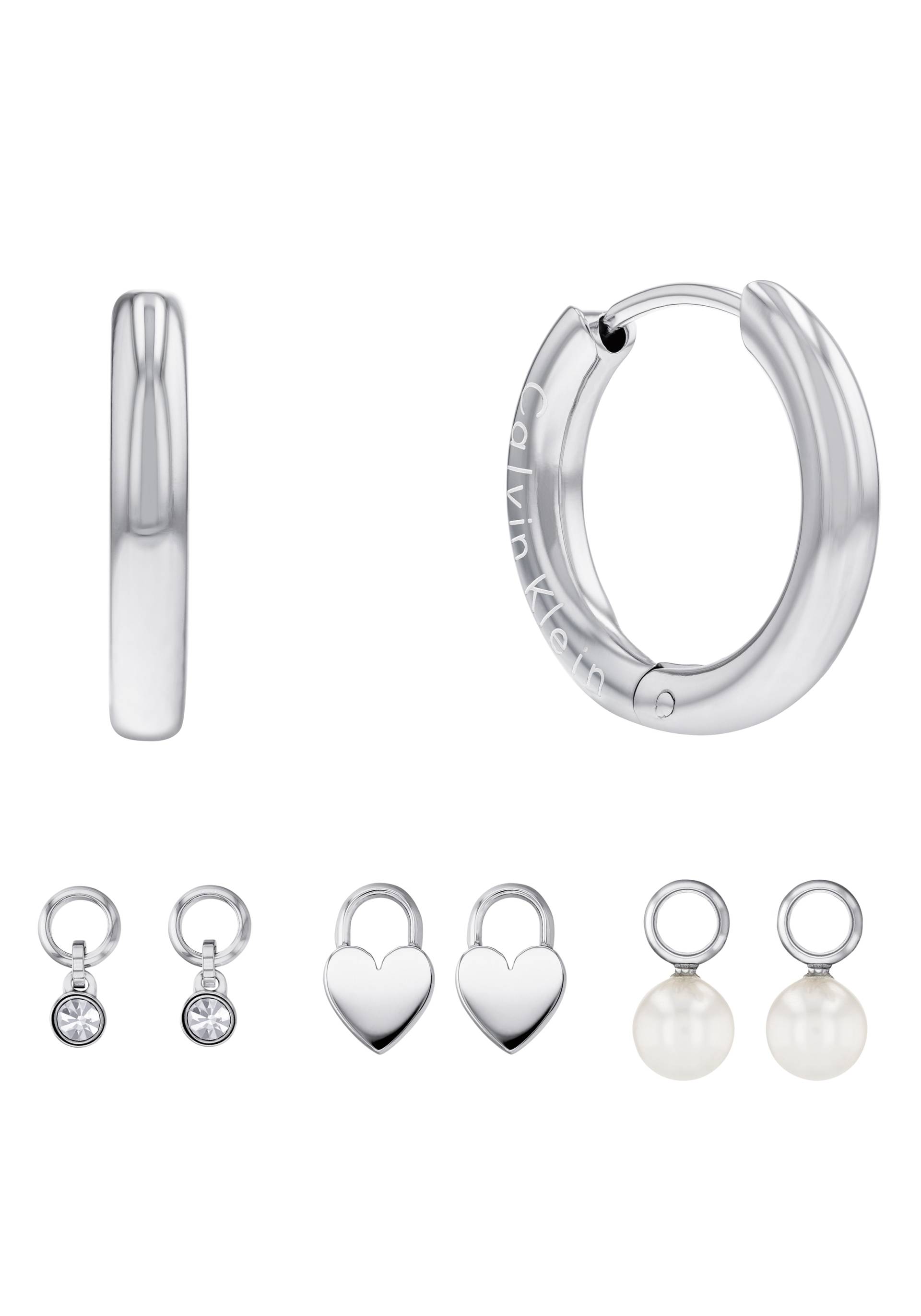 Calvin Klein Ohrring-Set »Multipack Schmuck Ohrrschmuck Ohrringe Schmuckset Huggie«, (Set, 8 tlg.) von Calvin Klein