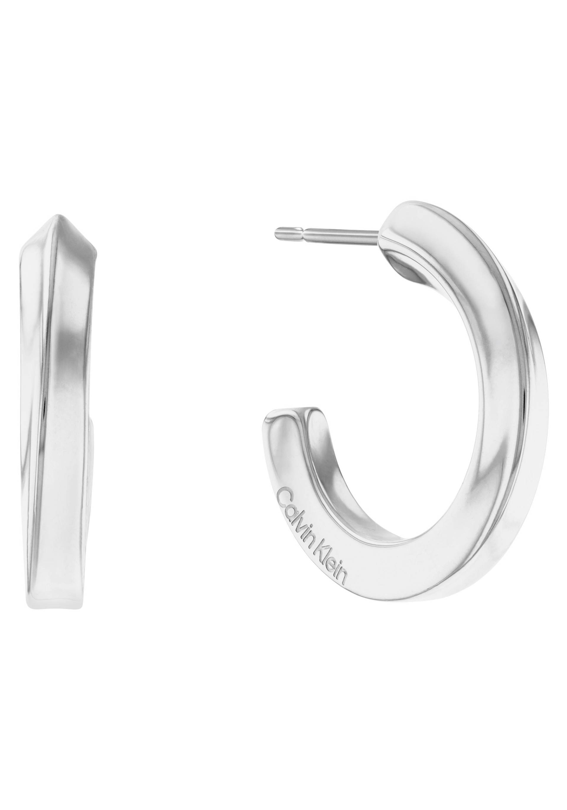 Calvin Klein Paar Creolen »Schmuck Edelstahl Ohrschmuck Damenohrringe SCULPTURAL« von Calvin Klein