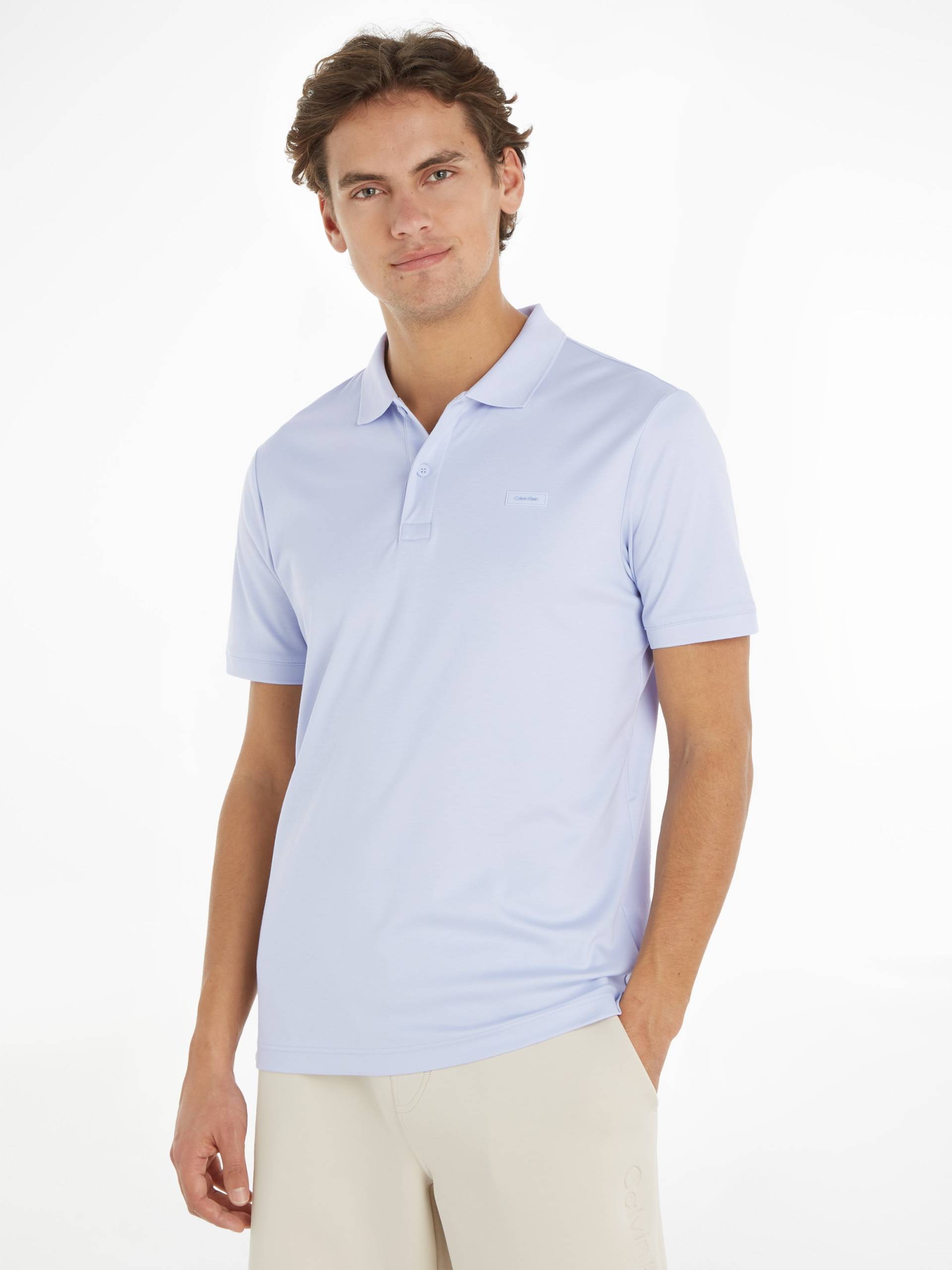 Calvin Klein Poloshirt »SMOOTH COTTON SLIM POLO« von Calvin Klein