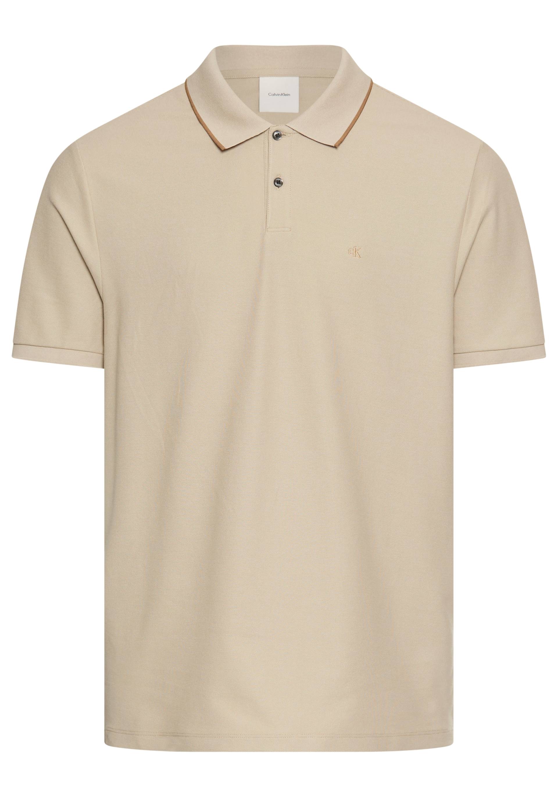 Calvin Klein Poloshirt »SS RFND PQ TPPD CLSS«, Mit Rundhalsausschnitt Calvin Klein Poloshirt »SS RFND PQ TPPD CLSS«, Mit Rundhalsausschnitt von Calvin Klein