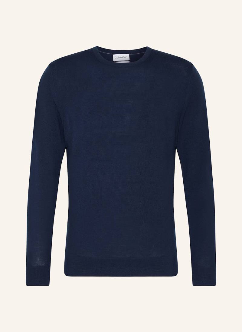 Calvin Klein Pullover Aus Merinowolle blau von Calvin Klein