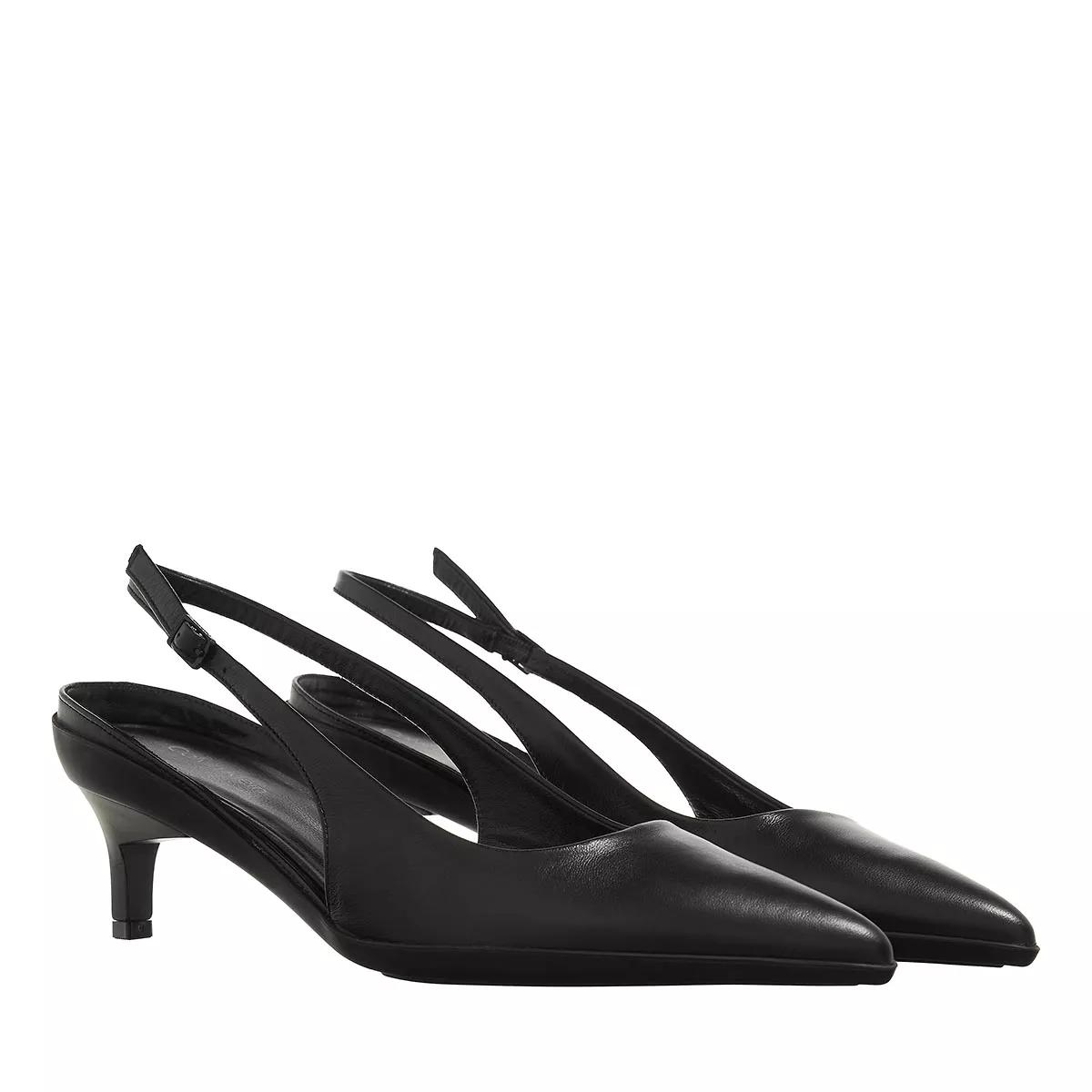 Calvin Klein Pumps & High Heels - Heel Slingback Pump 50 Lth - Gr. 36 (EU) - in Schwarz - für Damen von Calvin Klein