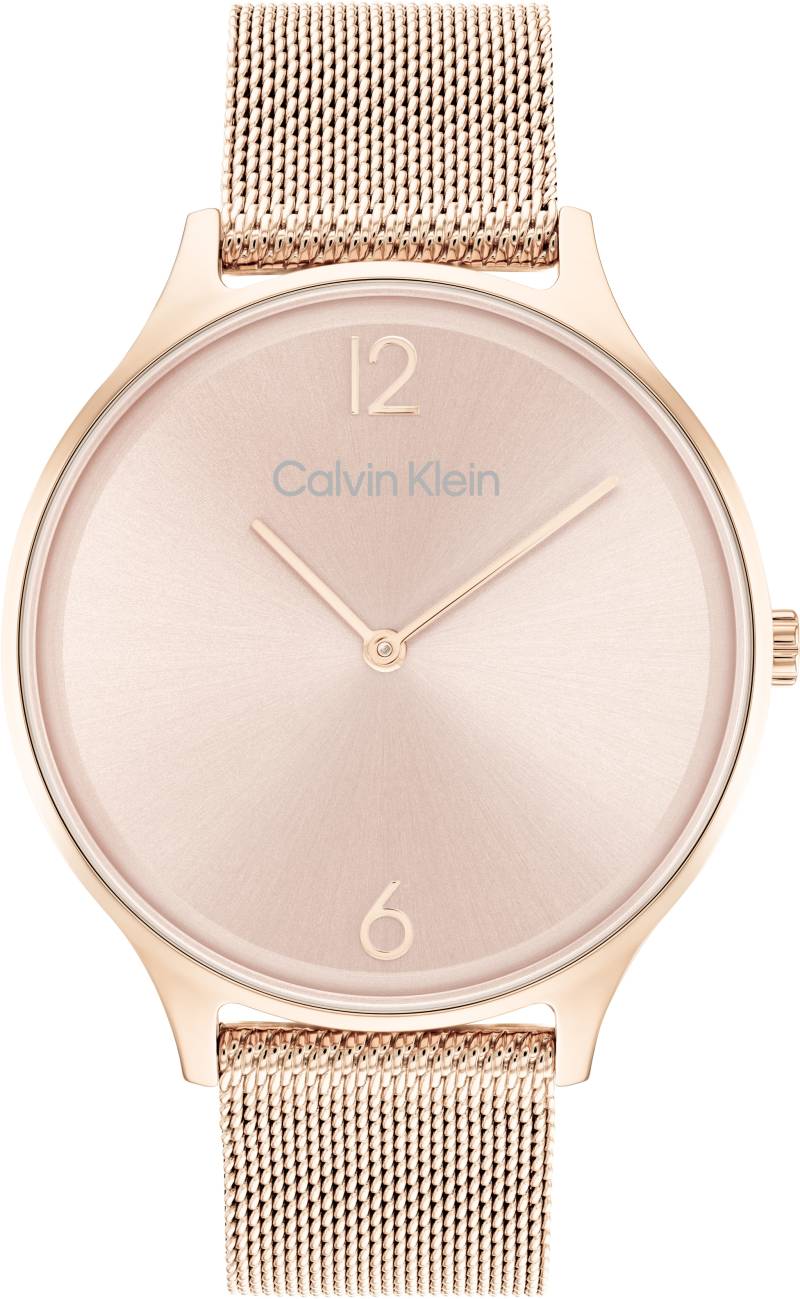 Calvin Klein Quarzuhr »TIMELESS 2H«, Armbanduhr, Damenuhr, Mineralglas, Edelstahlarmband von Calvin Klein