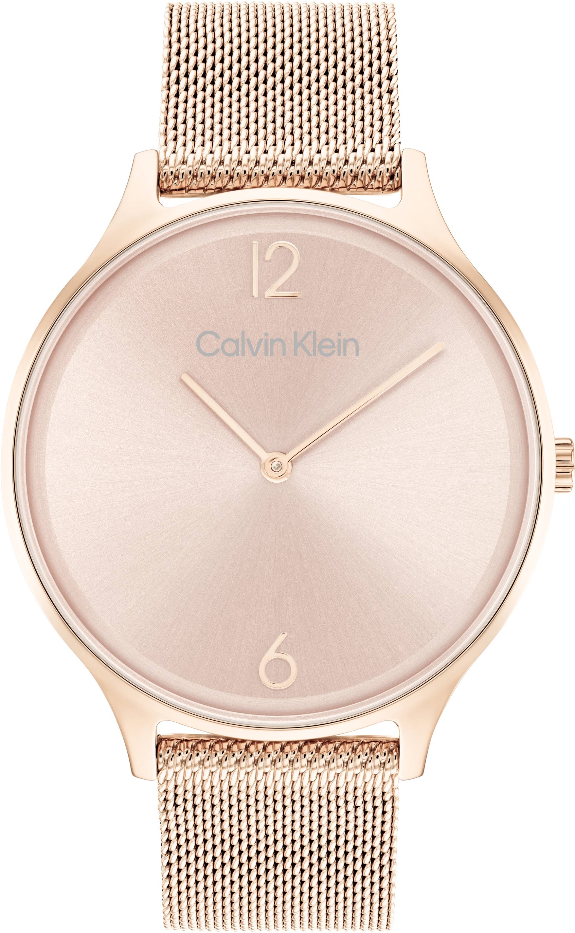 Calvin Klein Quarzuhr »TIMELESS 2H«, Armbanduhr, Damenuhr, Mineralglas, Edelstahlarmband von Calvin Klein