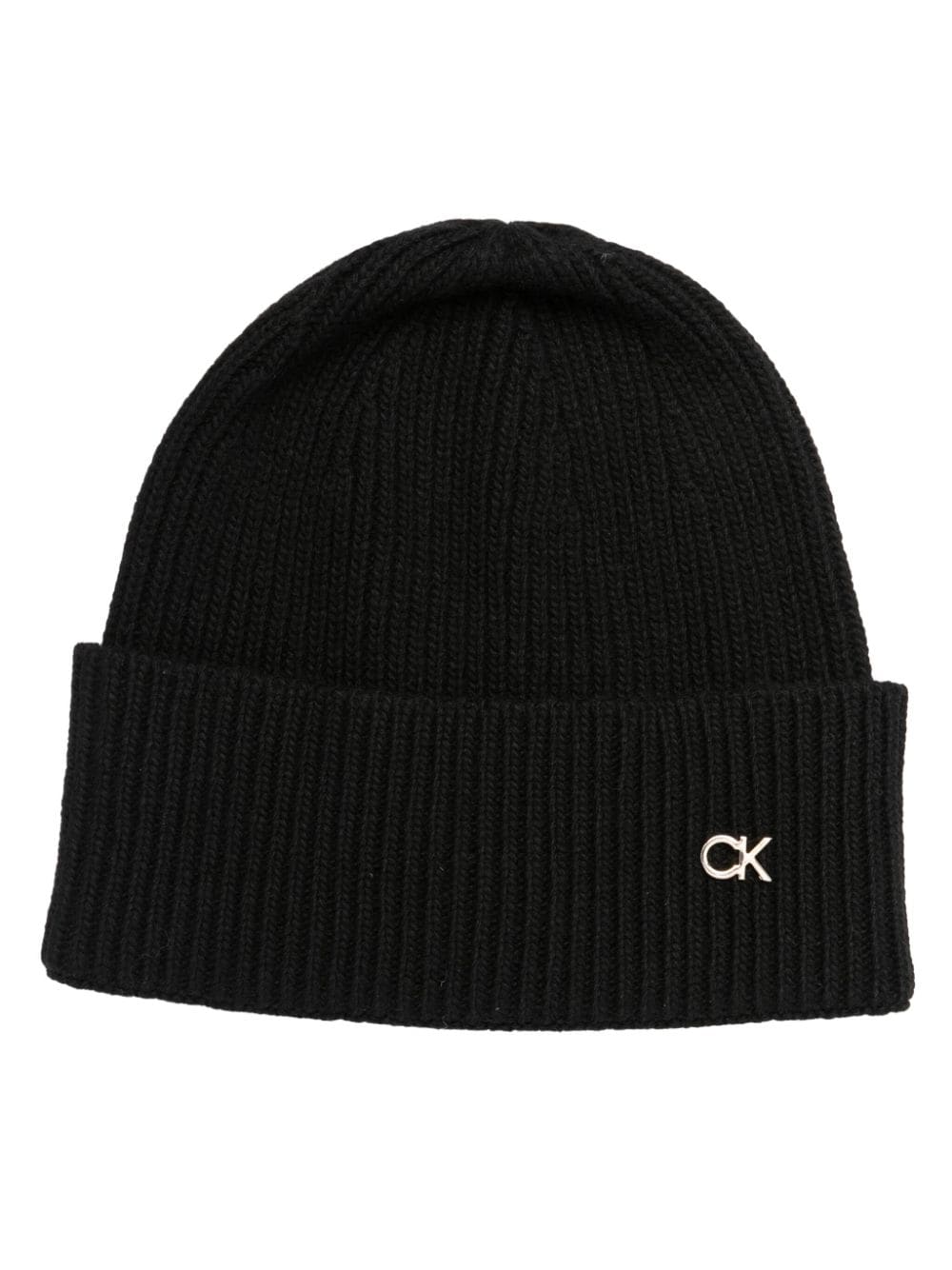 Calvin Klein Re-lo ribbed-knit beanie - Black von Calvin Klein