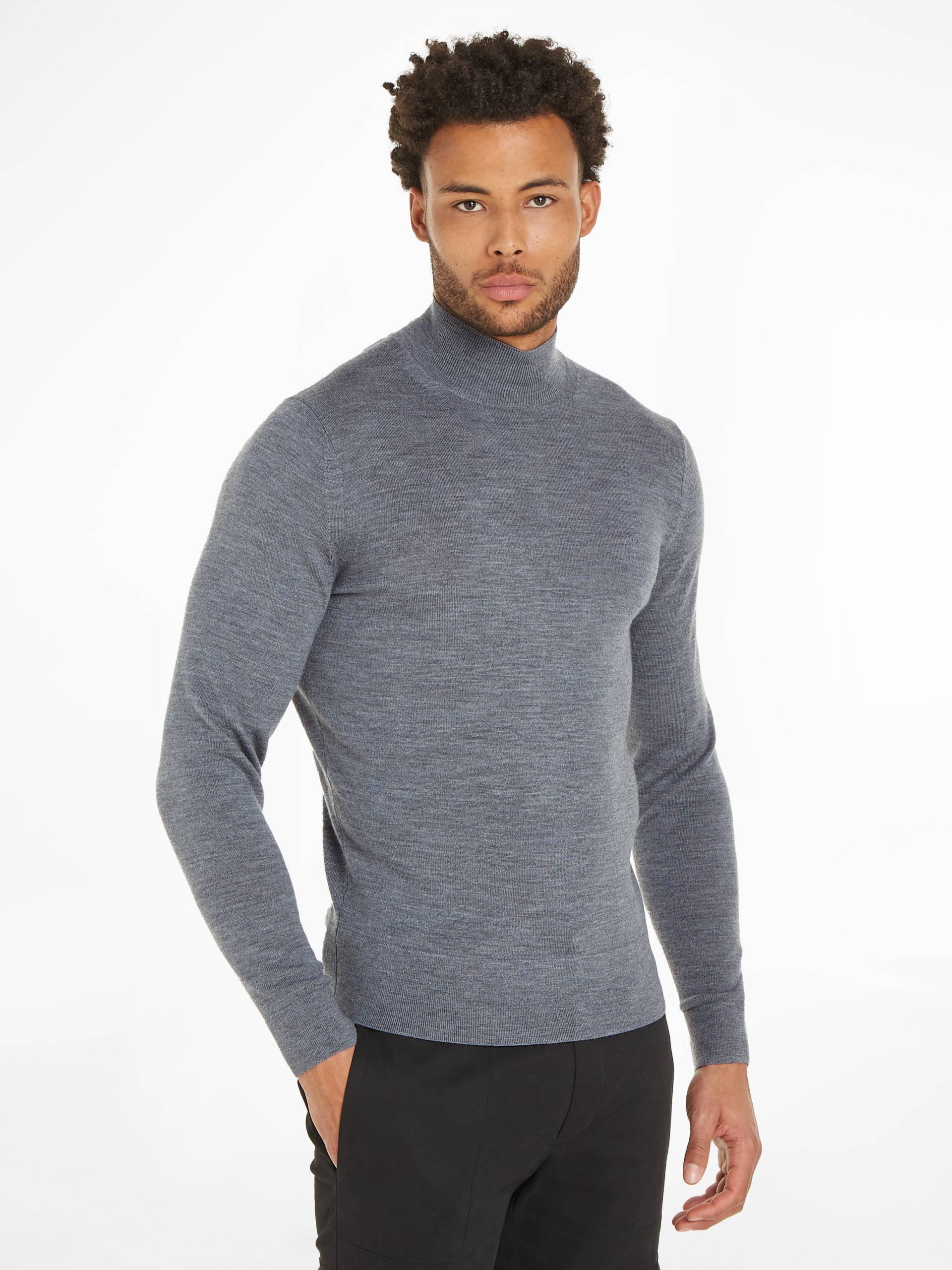 Calvin Klein Rollkragenpullover »MERINO MOCK NECK SWEATER« von Calvin Klein