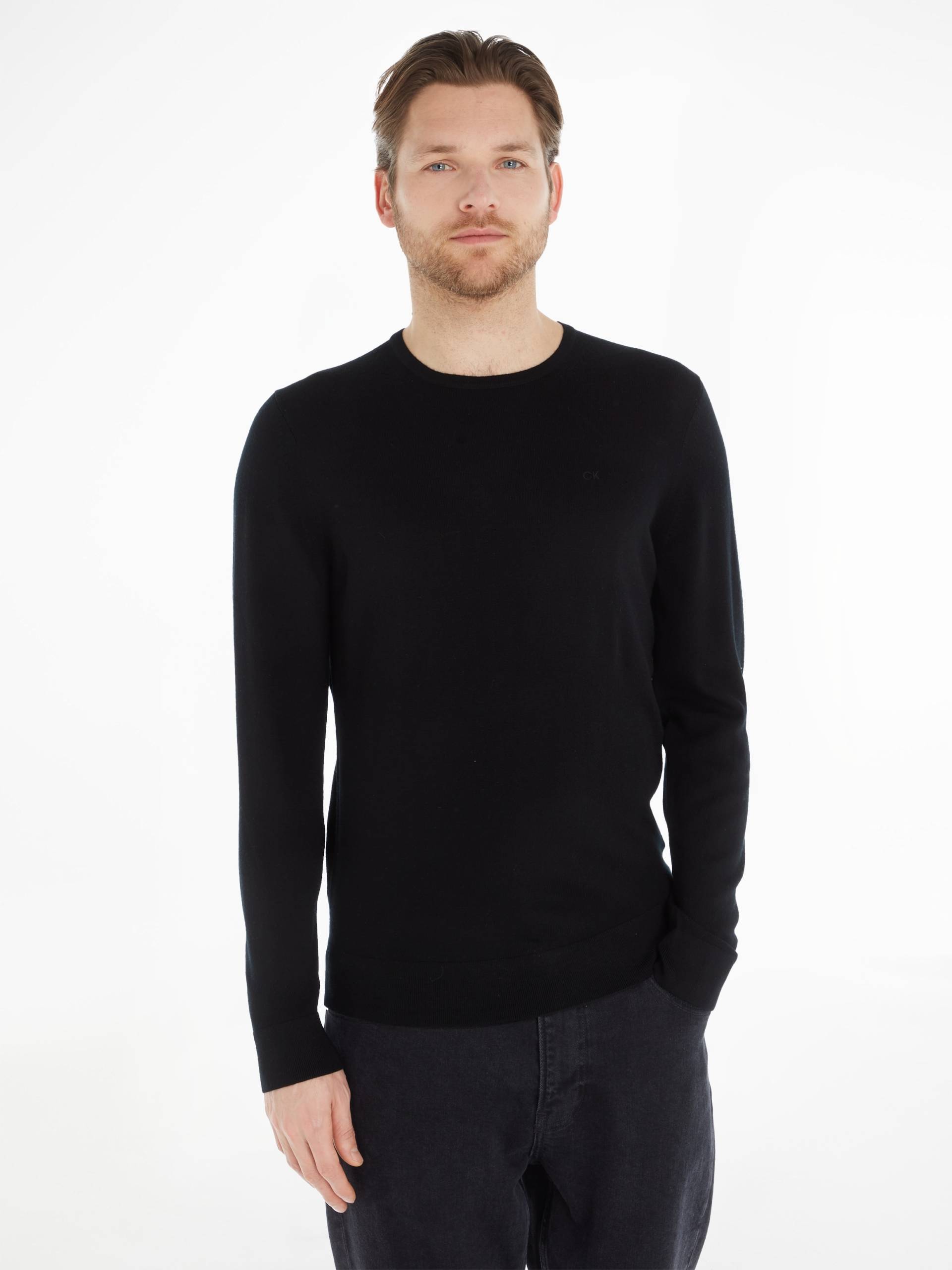 Calvin Klein Rundhalspullover »SUPERIOR WOOL CREW NECK SWEATER« von Calvin Klein