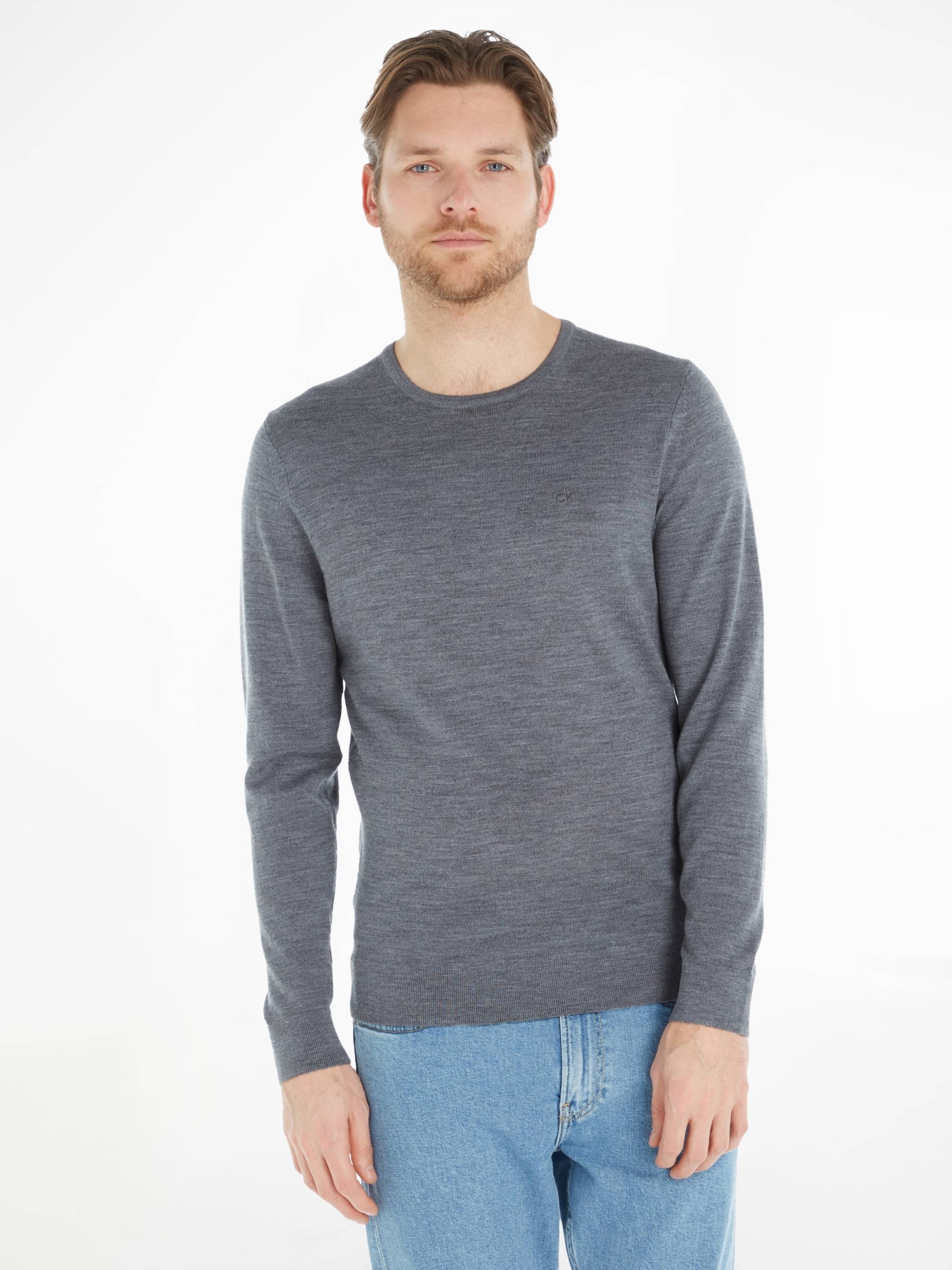 Calvin Klein Rundhalspullover »SUPERIOR WOOL CREW NECK SWEATER« von Calvin Klein