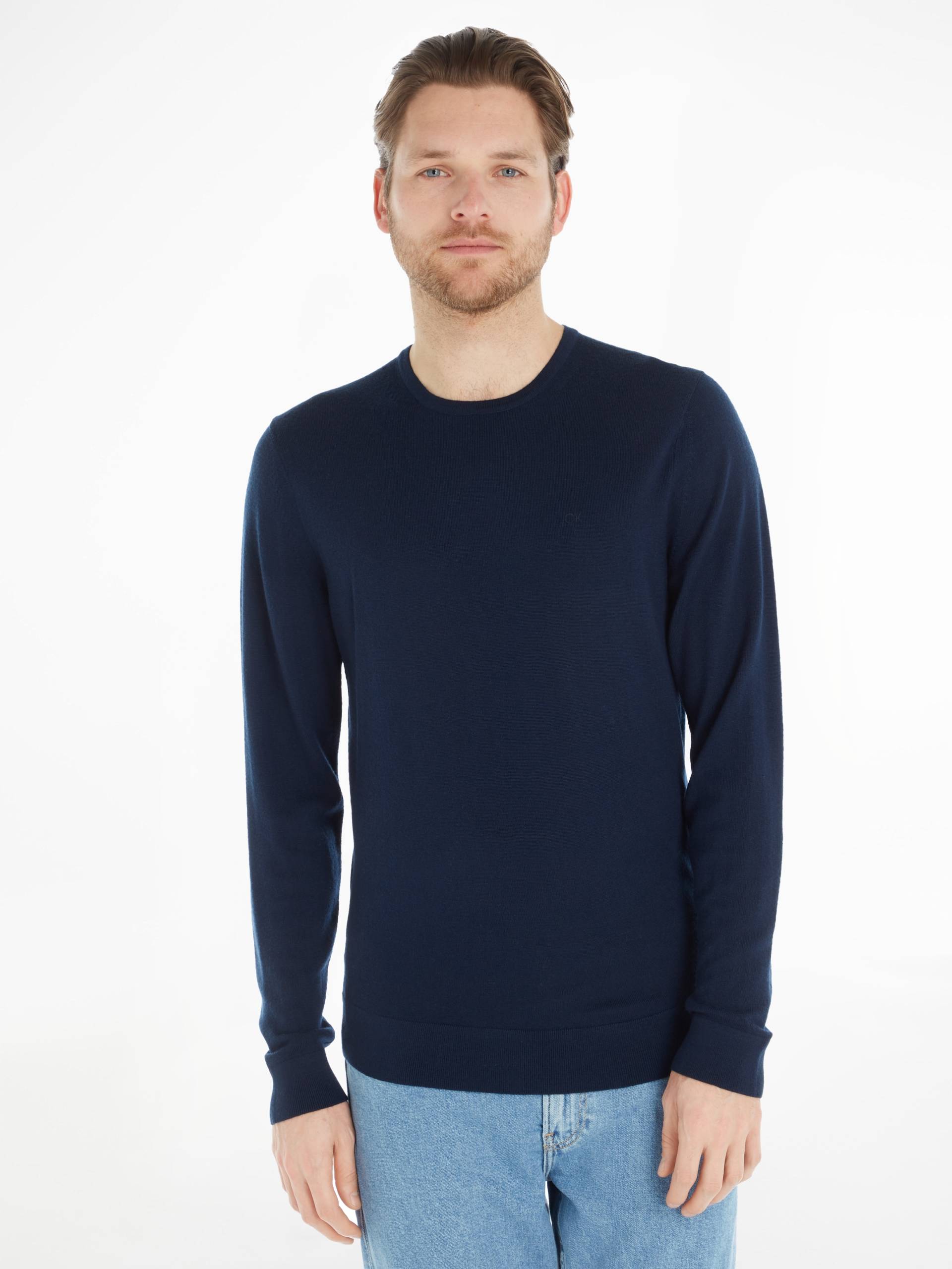 Calvin Klein Rundhalspullover »SUPERIOR WOOL CREW NECK SWEATER« von Calvin Klein