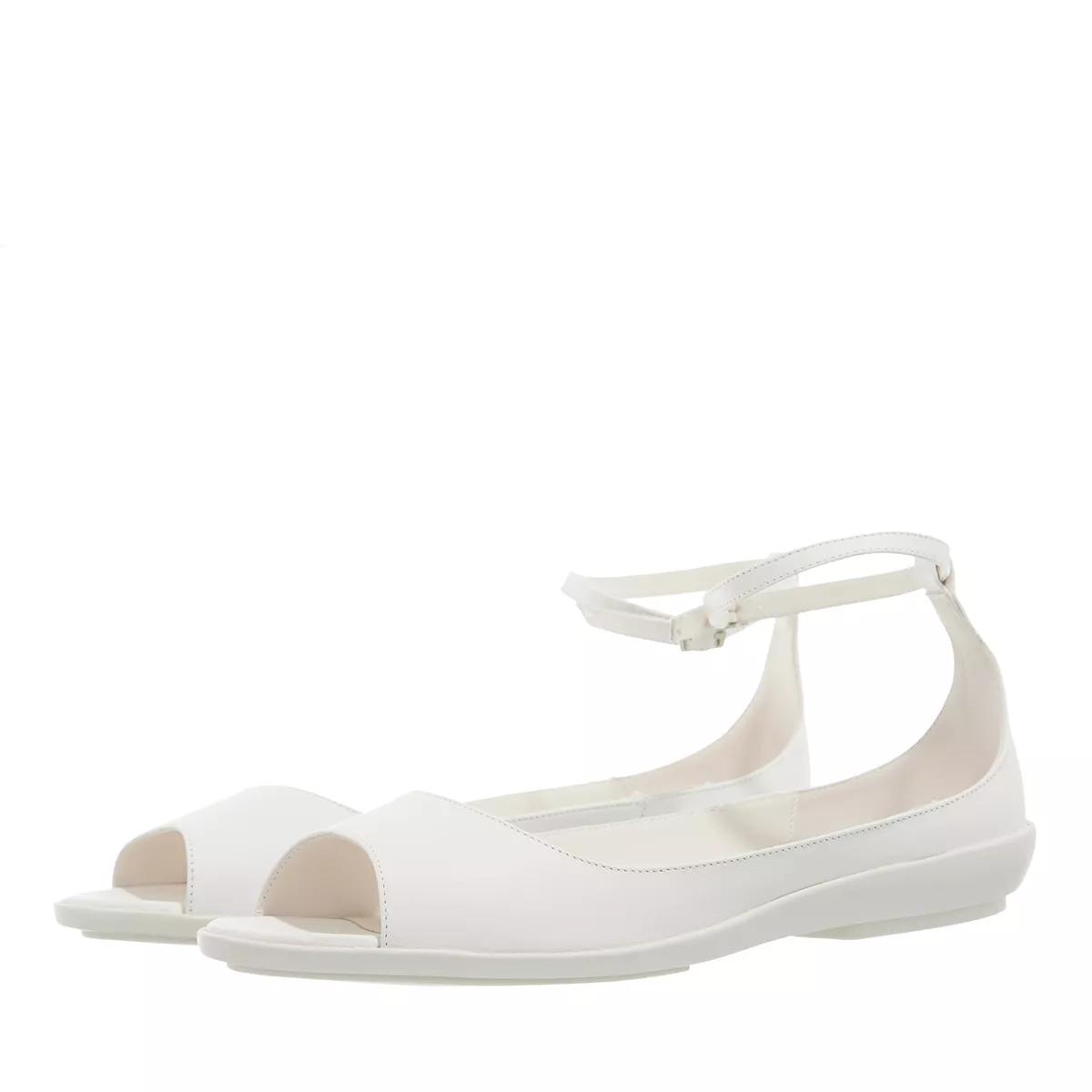 Calvin Klein Sandalen - Peep Toe Ballerina Lth - Gr. 36 (EU) - in Creme - für Damen von Calvin Klein