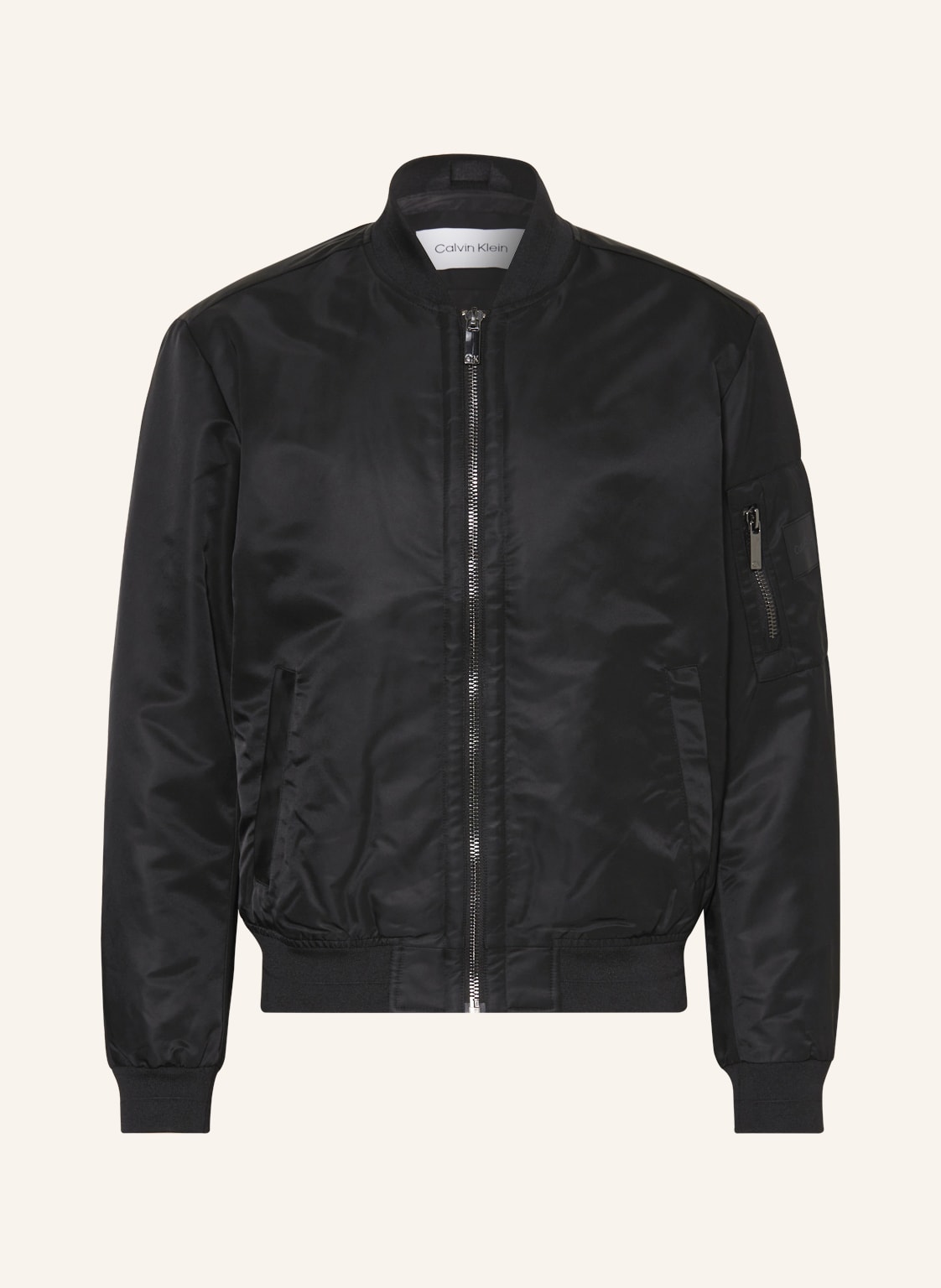 Calvin Klein Satinblouson schwarz von Calvin Klein