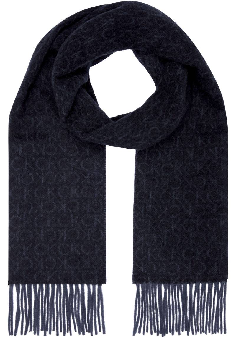 Calvin Klein Schal »CLASSIC WOOL SCARF MONOGRAM«, mit Logoprägung von Calvin Klein