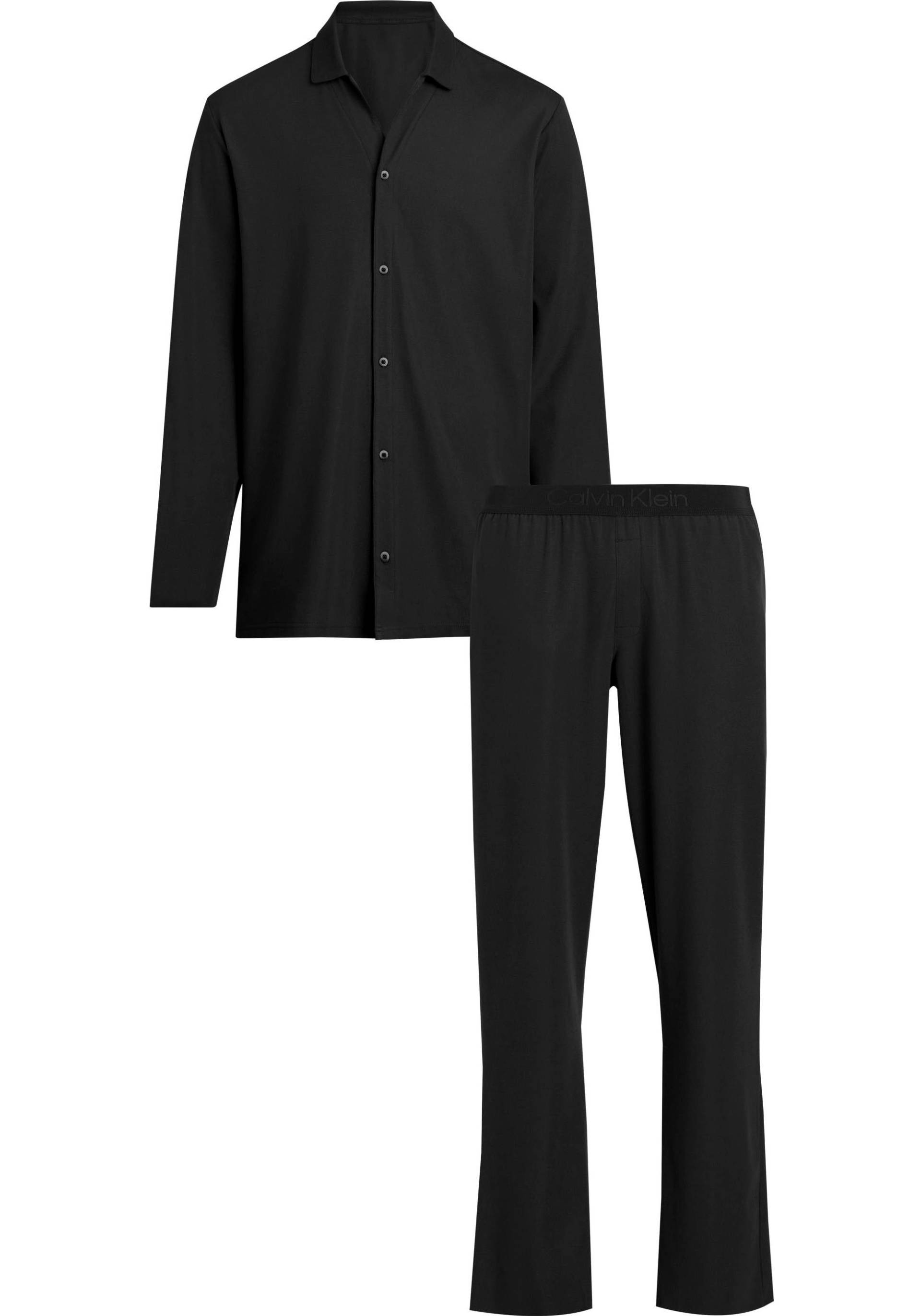 Calvin Klein Underwear Schlafanzug »L/S PANT SET«, (2 tlg.), mit Knopfleiste von Calvin Klein Underwear
