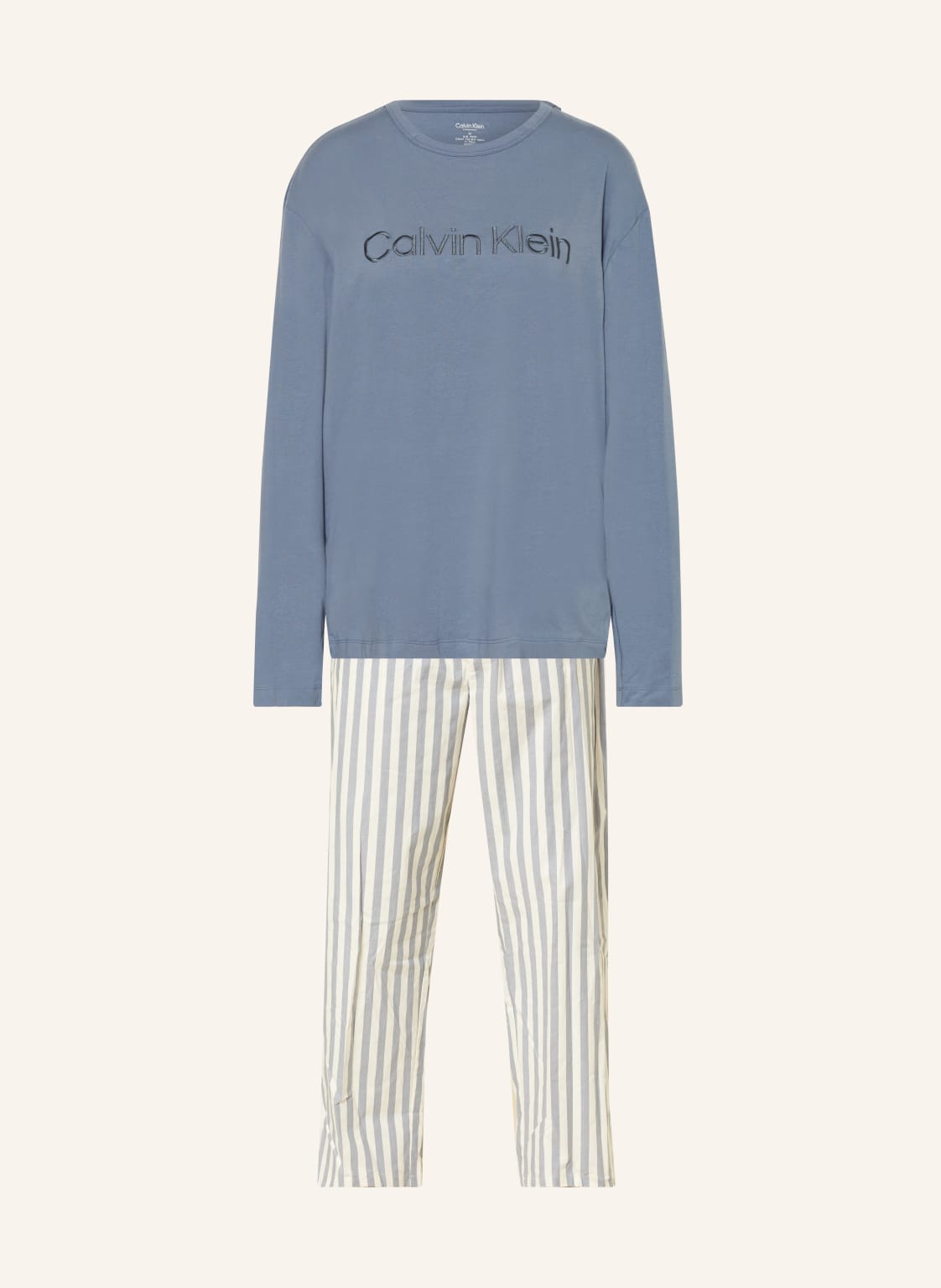 Calvin Klein Schlafanzug Pure Cotton blau von Calvin Klein