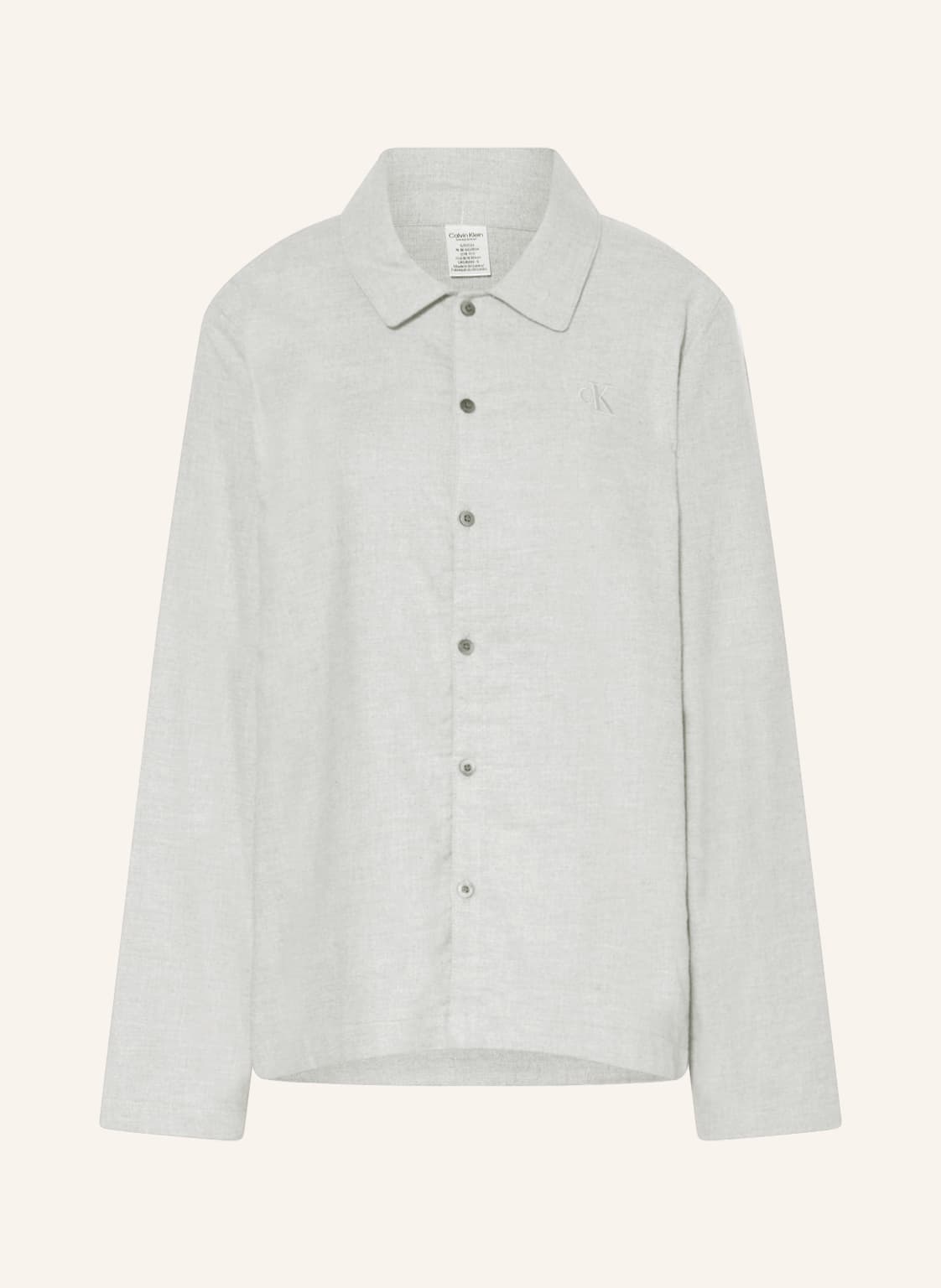 Calvin Klein Schlafshirt Pure Flanell Aus Flanell grau von Calvin Klein