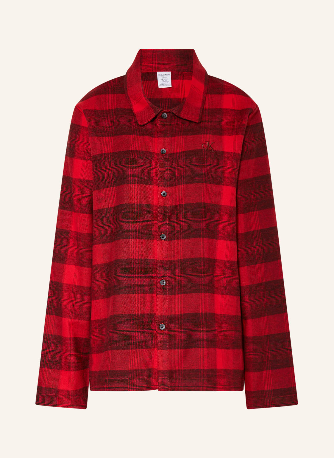 Calvin Klein Schlafshirt Pure Flanell Aus Flanell rot von Calvin Klein