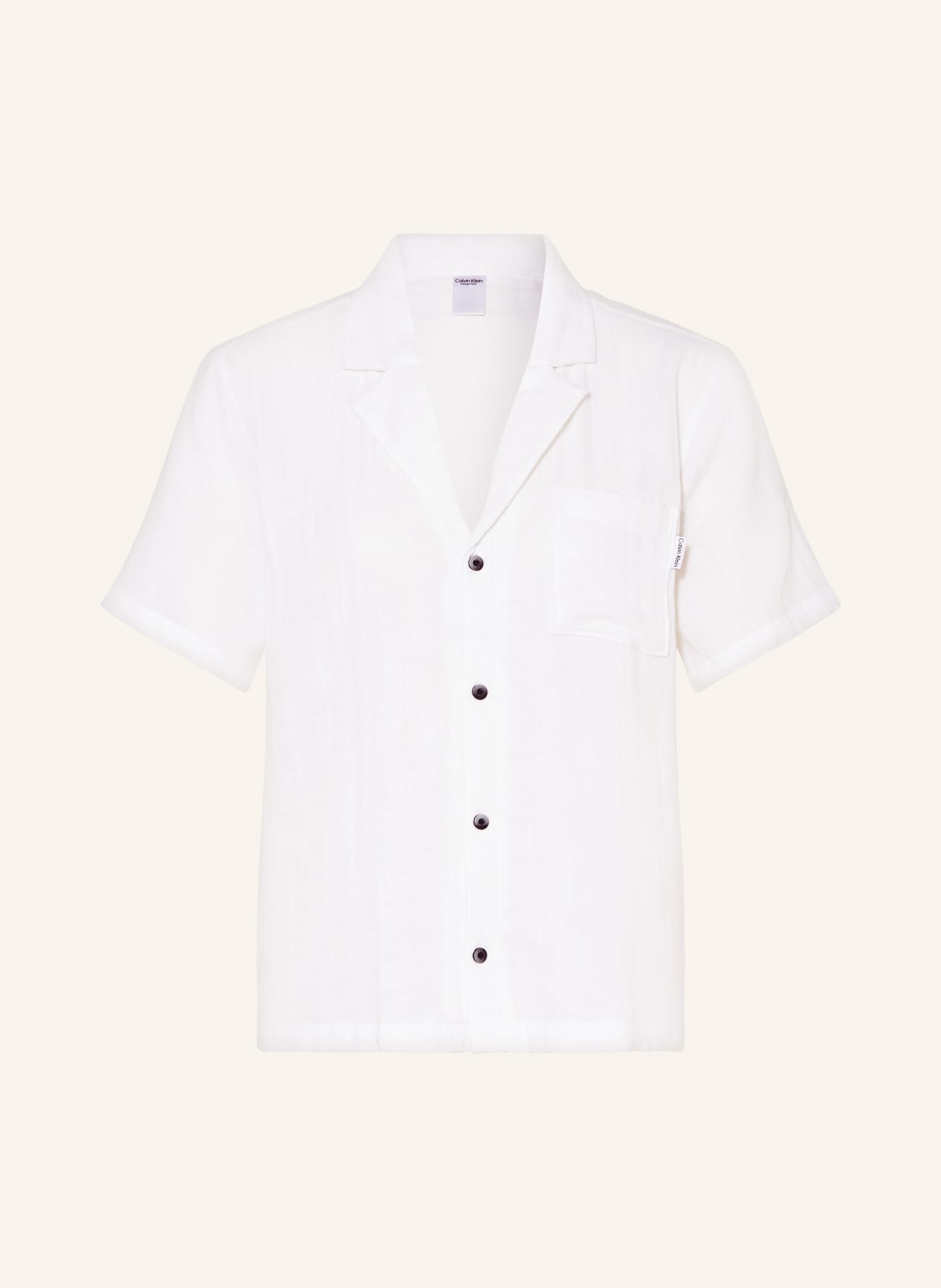 Calvin Klein Schlafshirt Pure Textured weiss von Calvin Klein