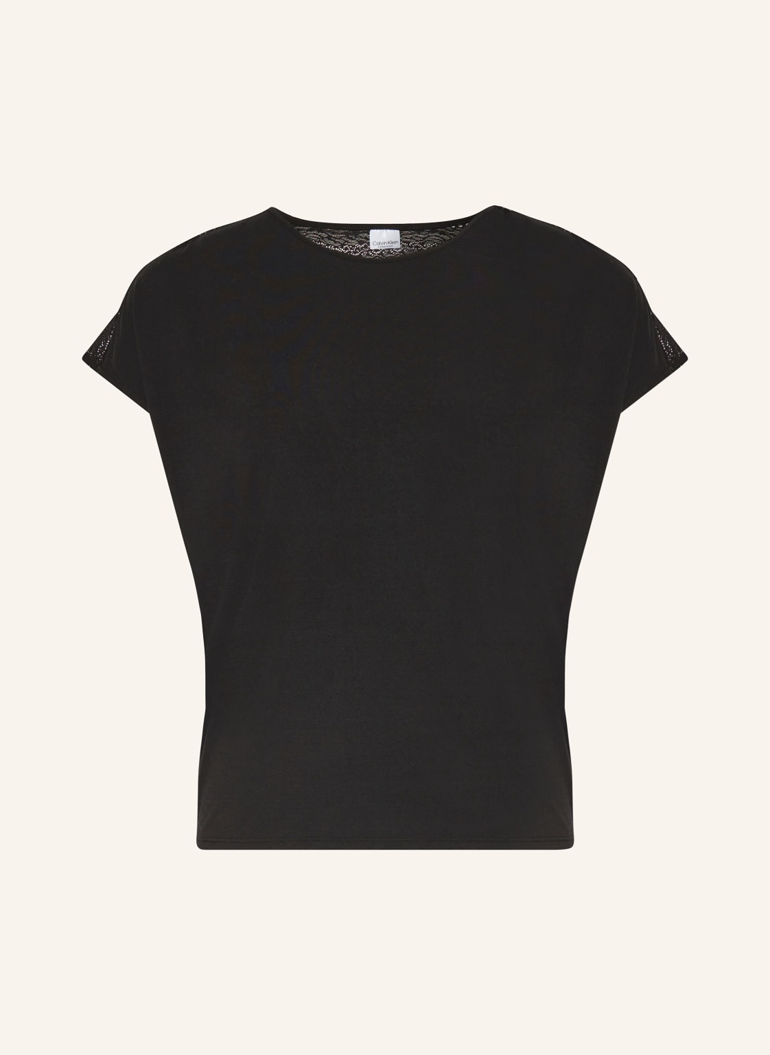 Calvin Klein Schlafshirt Minimalist schwarz von Calvin Klein