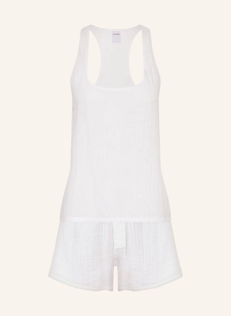 Calvin Klein Shorty-Schlafanzug Pure weiss von Calvin Klein