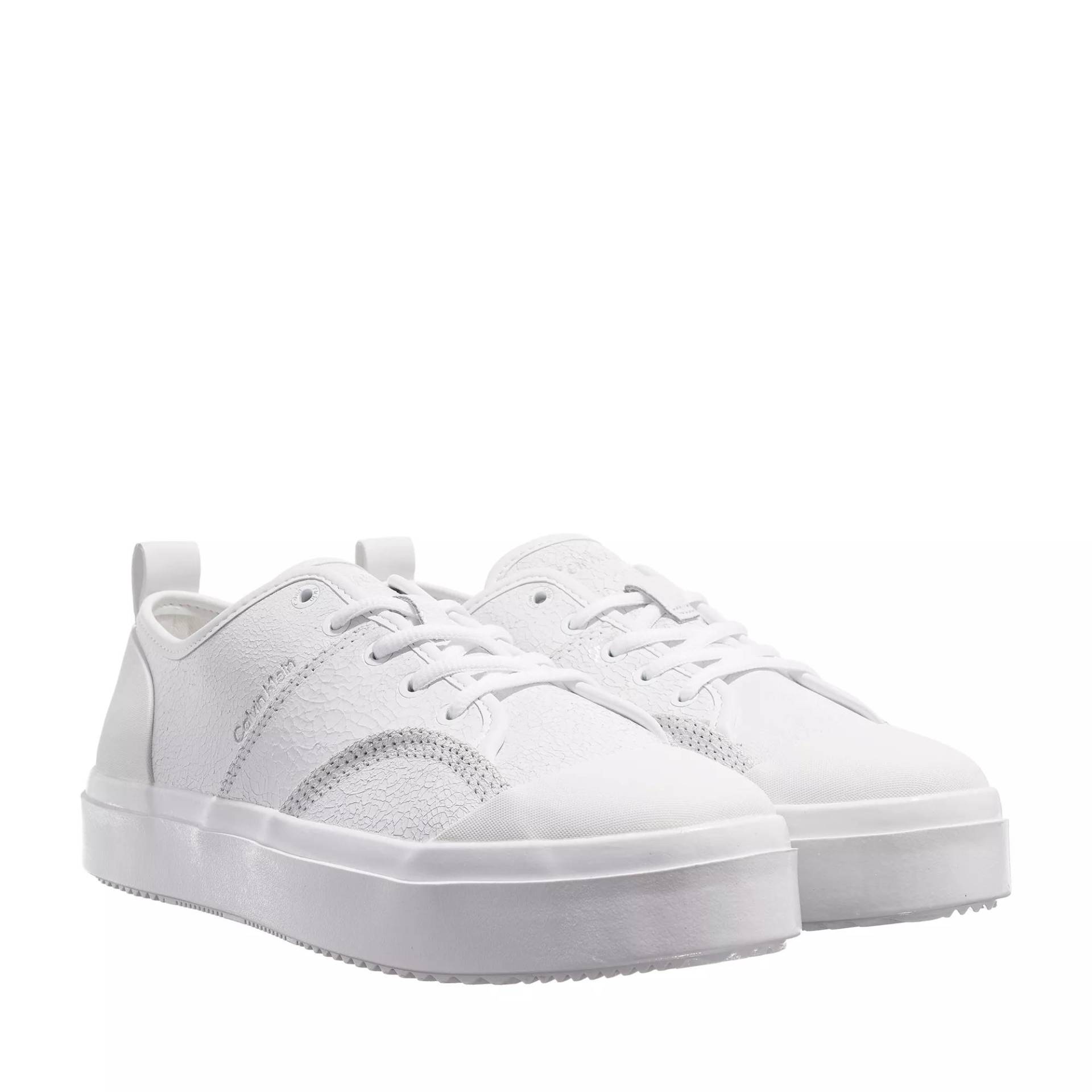 Calvin Klein Sneakers - Low Prof Cup Lace Up Crackle - Gr. 38 (EU) - in Weiß - für Damen von Calvin Klein