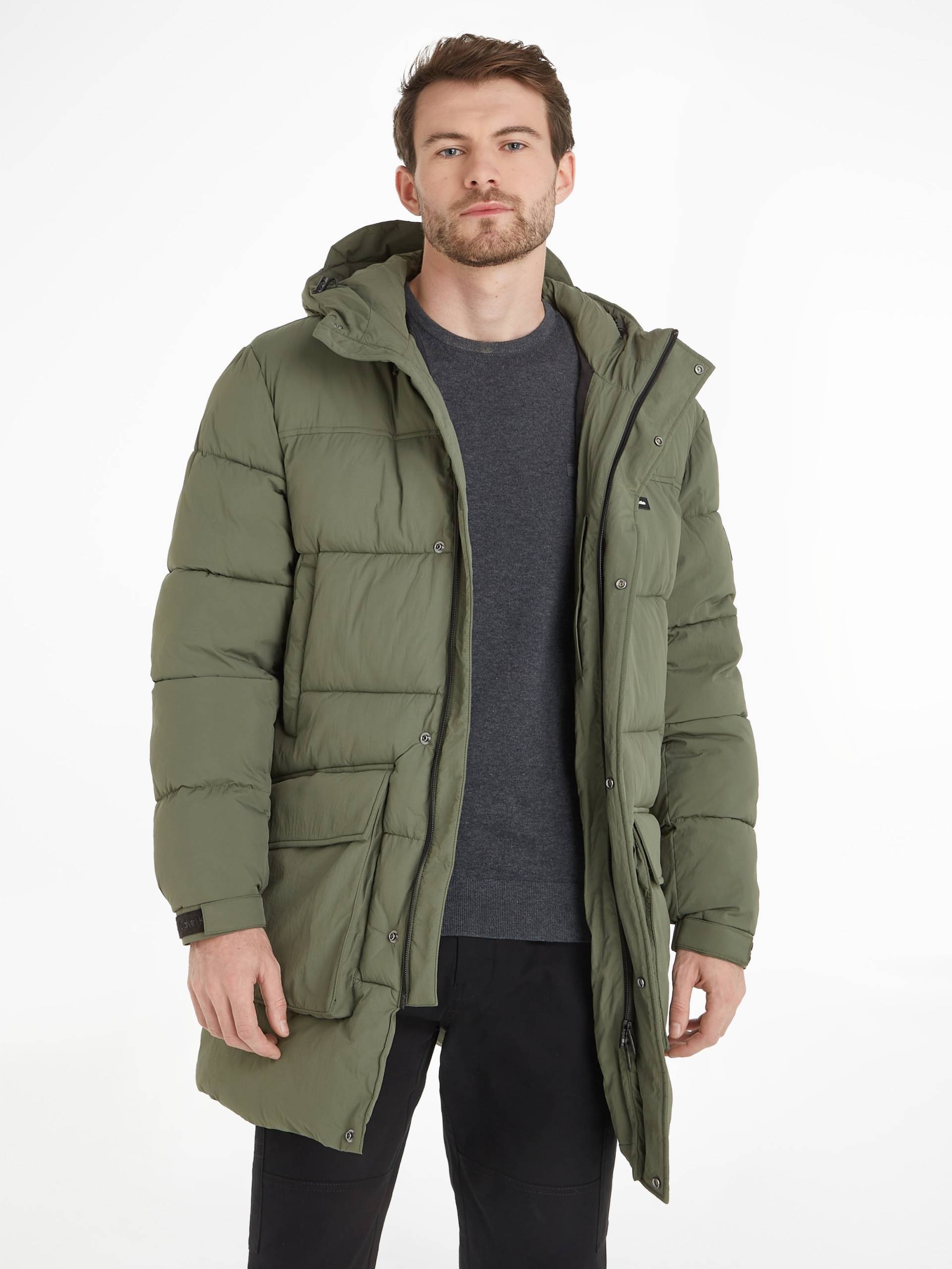 Calvin Klein Steppjacke »CRINKLE NYLON LONGLENGTH PUFFER«, mit Kapuze von Calvin Klein